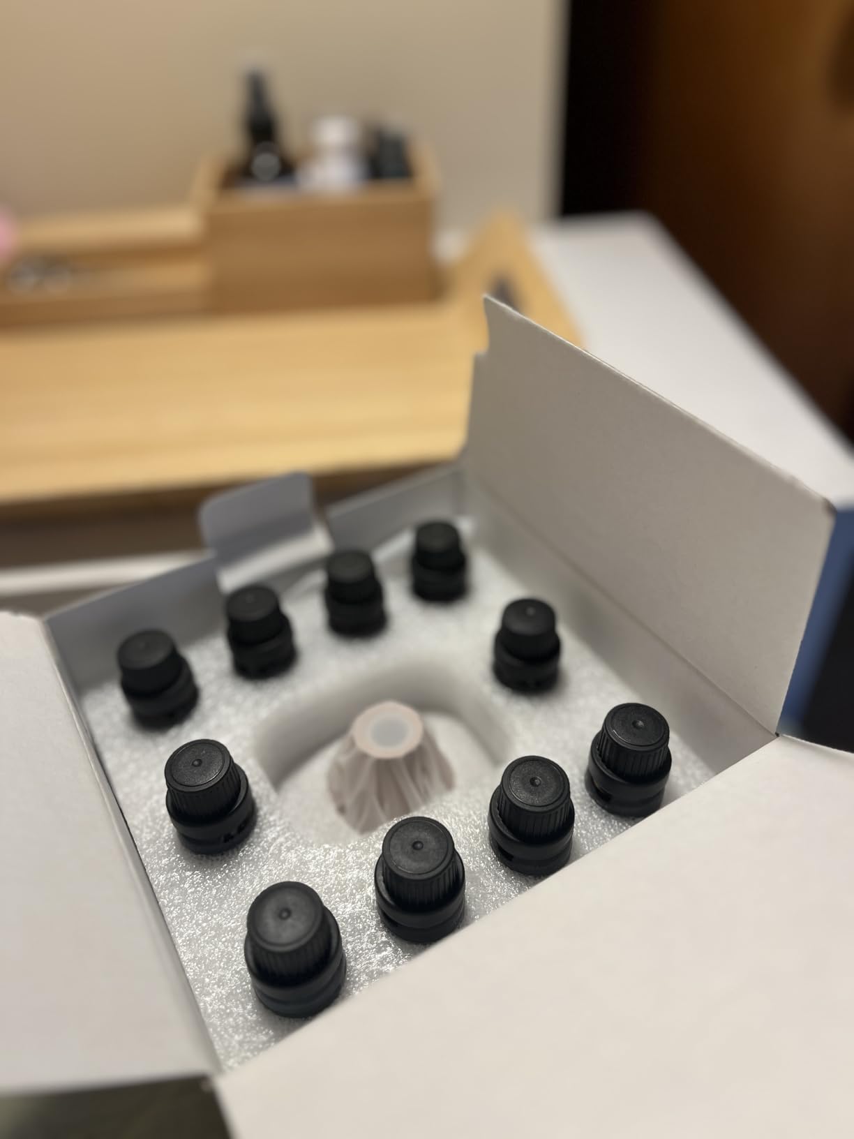 Ultimate Aromatherapy Diffuser & Essential Oil Set - Ultrasonic Top 10 Oils Modern with 4 Timer 7 Ambient Light Settings Therapeutic Grade Lavender customer photo 2