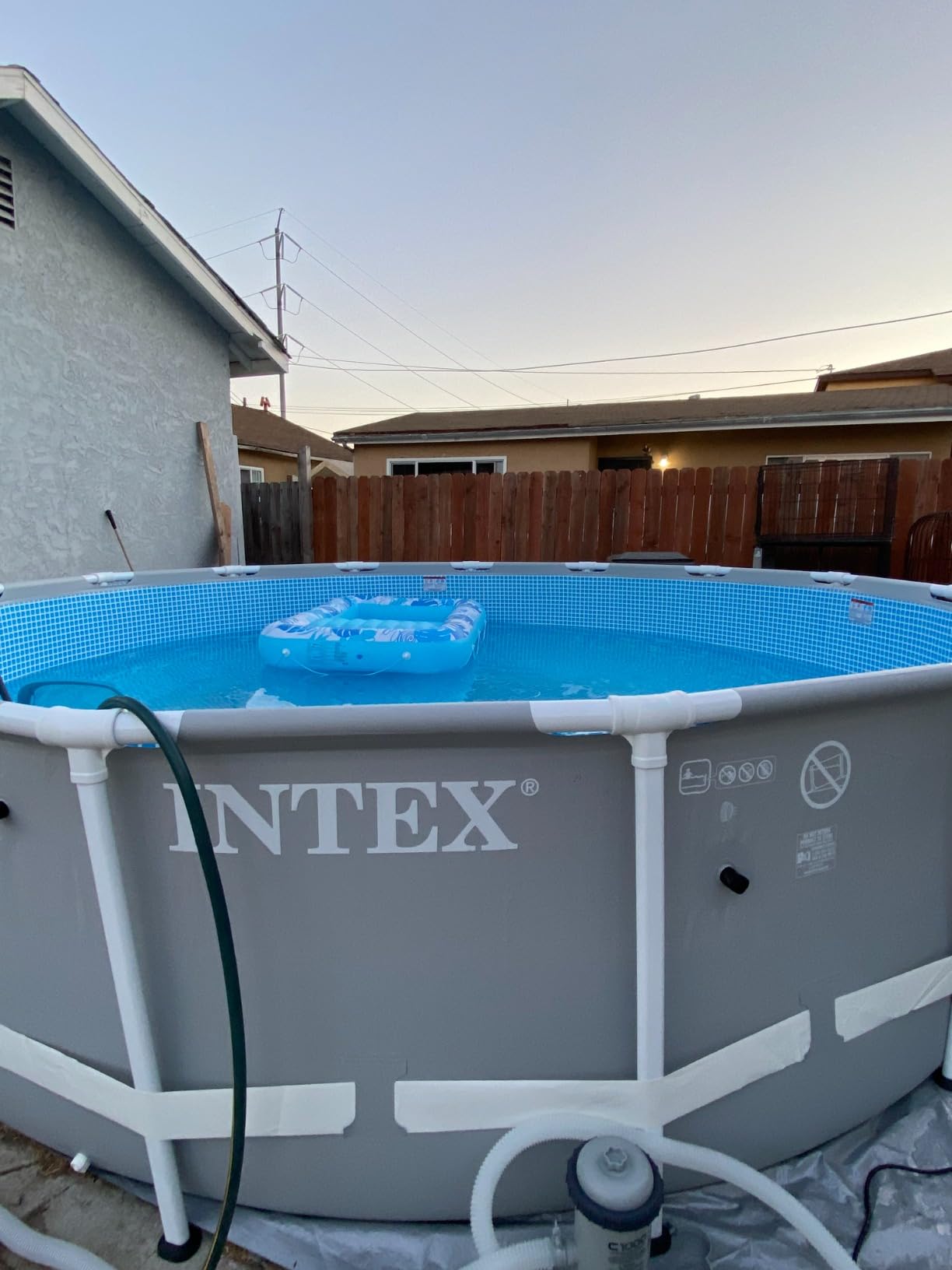 INTEX Prism Frame 20ft x 52in Round Above Ground Swimming Pool Set w/Pump customer photo 1