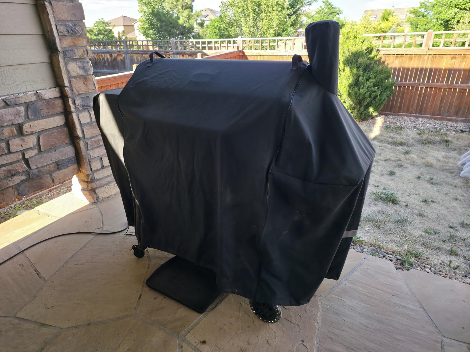 QuliMetal Grill Cover for Traeger Pro 34/780 Series | 600D Heavy Duty Waterproof Smoker Cover Grill for Texas,Z Grills,BAC380 Full-Length Grill Cover Grill Accessory customer photo 2