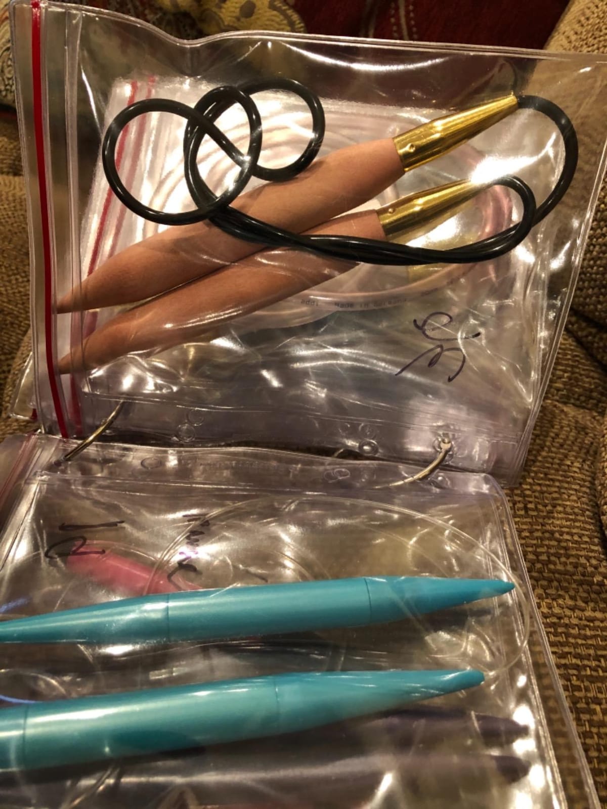 StoreSMART - Top Side Zipper Case for Your Circular Knitting Needles - 10-Pack - 5