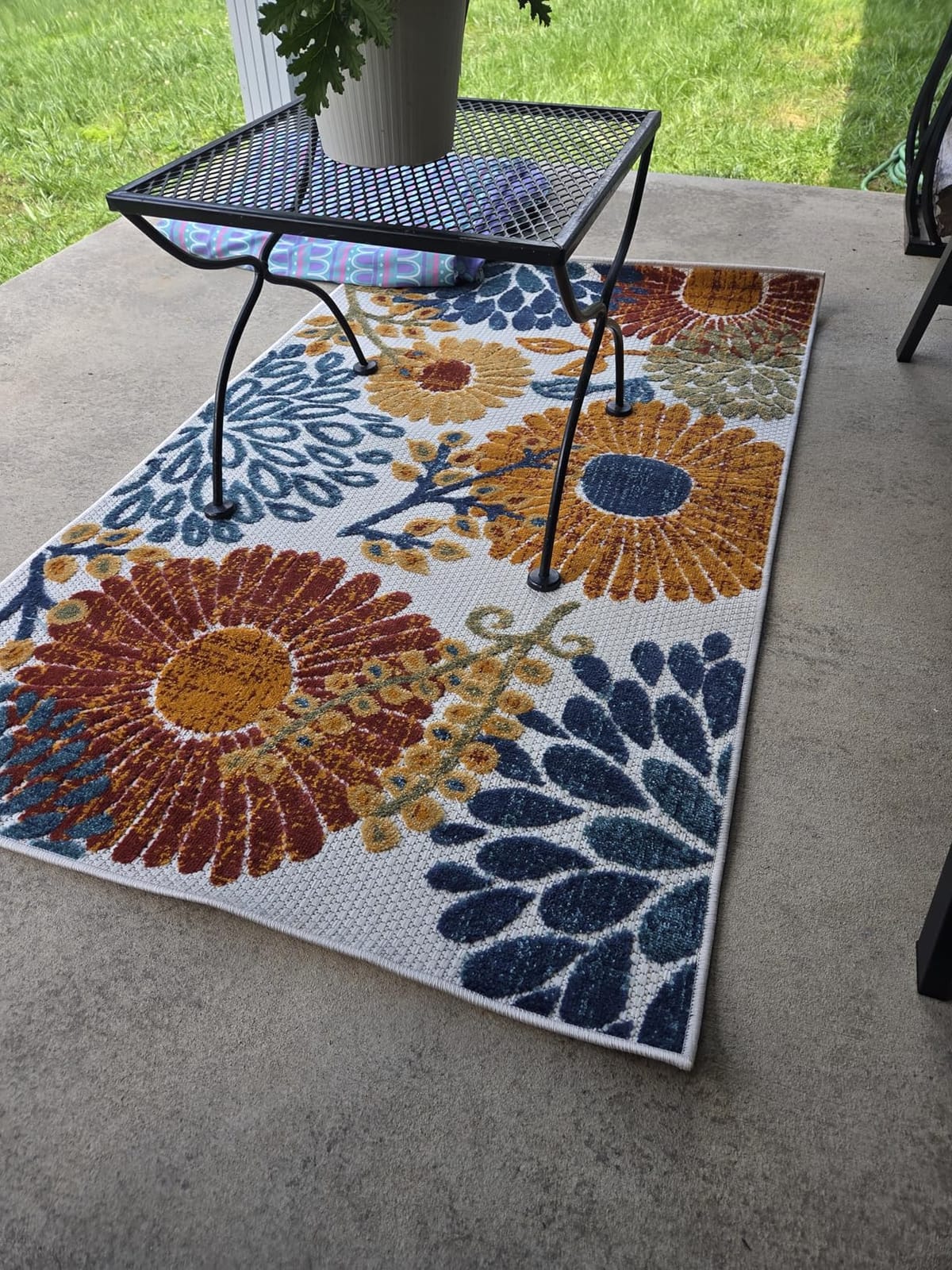 SAFAVIEH Washable Rug Outdoor Cabana Collection - 8' x 10', Cream & Red, Non-Shedding & Easy to Clean, Ideal for Patio, Backyard, Mudroom (CBN832A) customer photo 1
