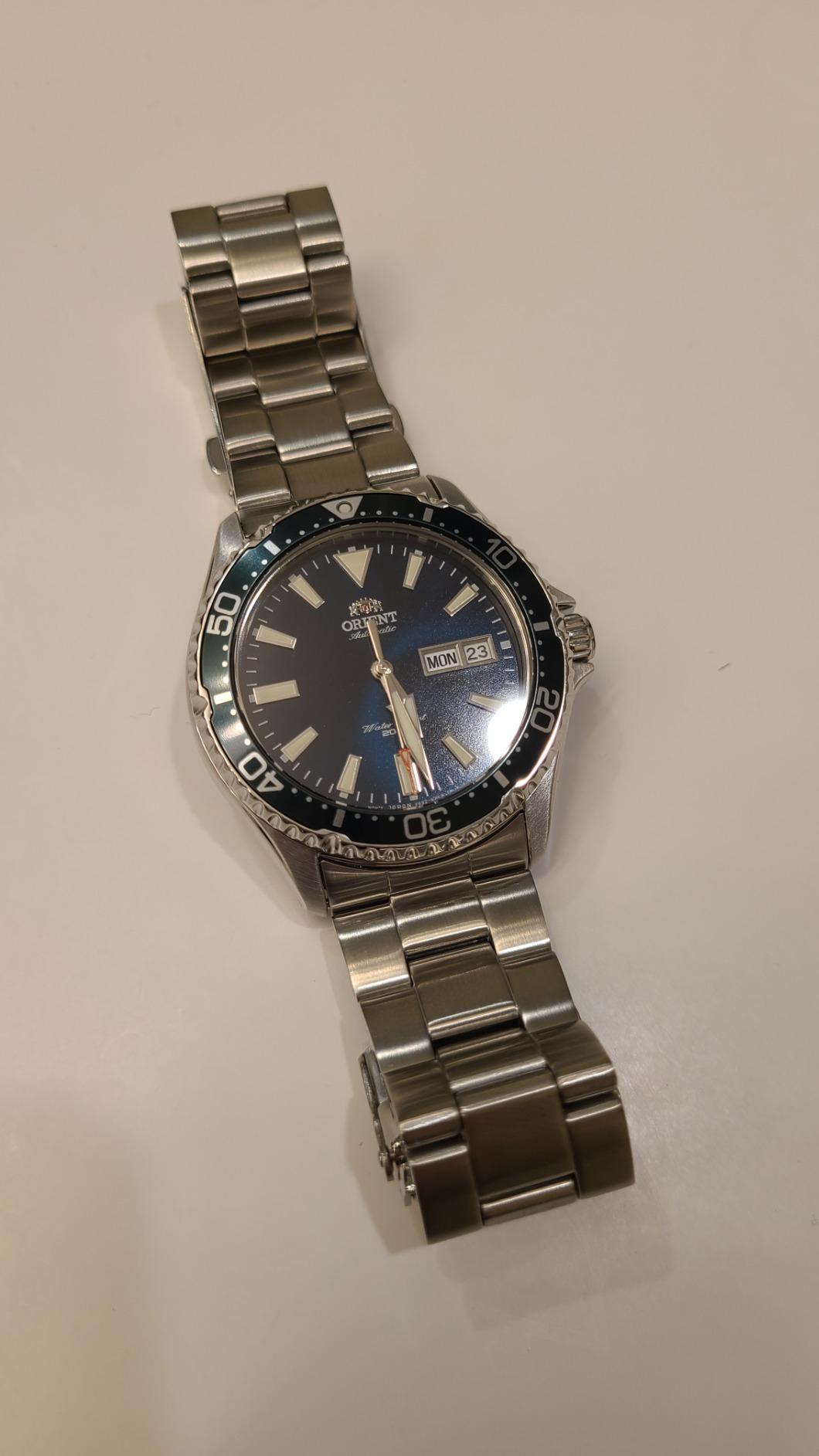 Orient Men's Kamasu Stainless Steel Automatic Diving Watch with Sapphire Crystal customer photo 1