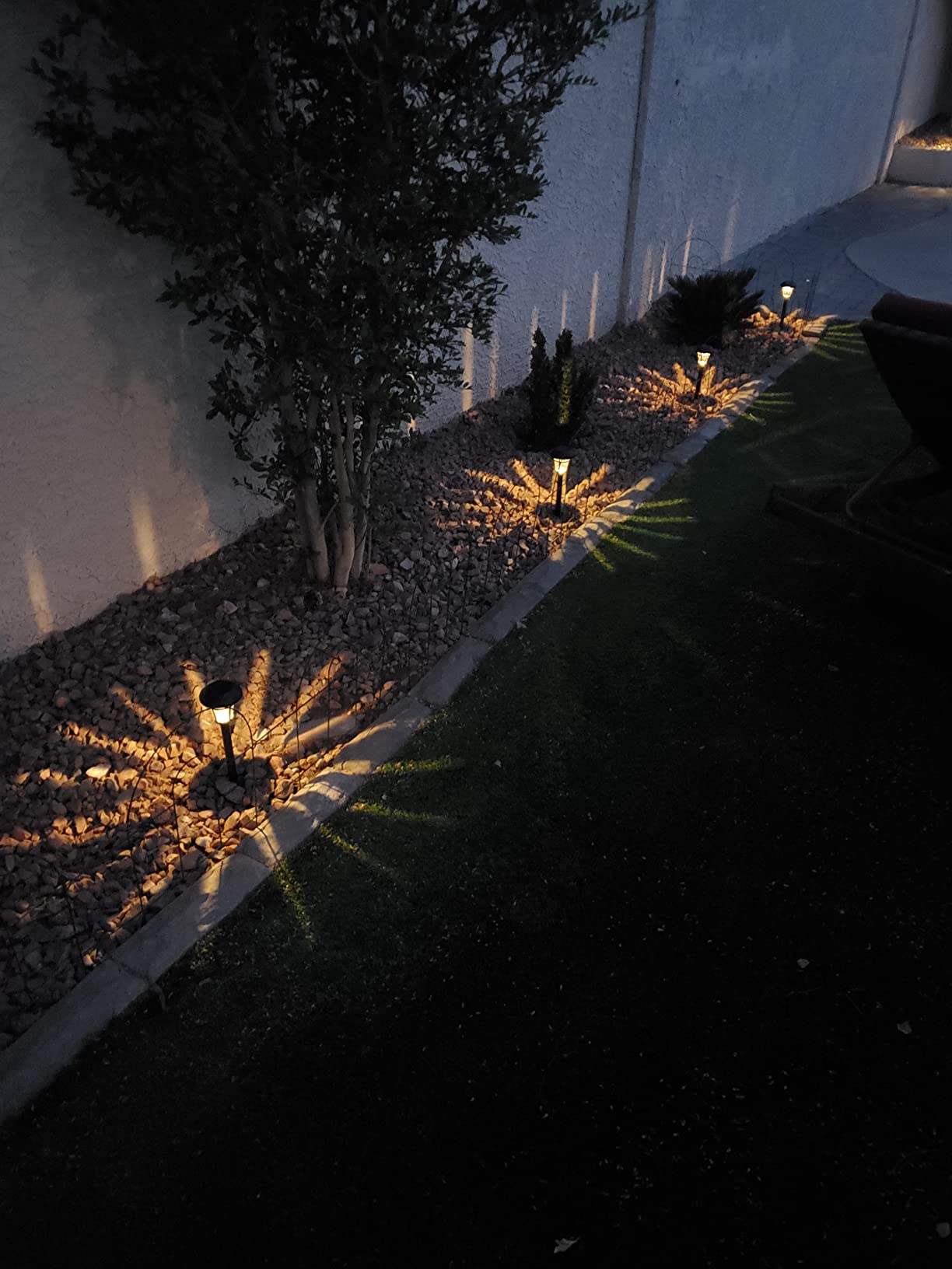 MAGGIFT 12 Pack Solar Pathway Lights Outdoor Solar Garden Lights for Patio, Yard, Driveway customer photo 1