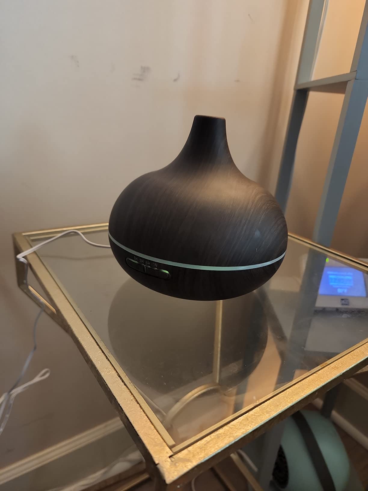 Pure Daily Care Ultimate Aromatherapy Diffuser with Essential Oil Set - 300ml Ultrasonic Diffuser, 4 Timer & 7 Ambient Light Settings - 10 Therapeutic Grade Essential Oils - Oak Wood with Stand customer photo 2