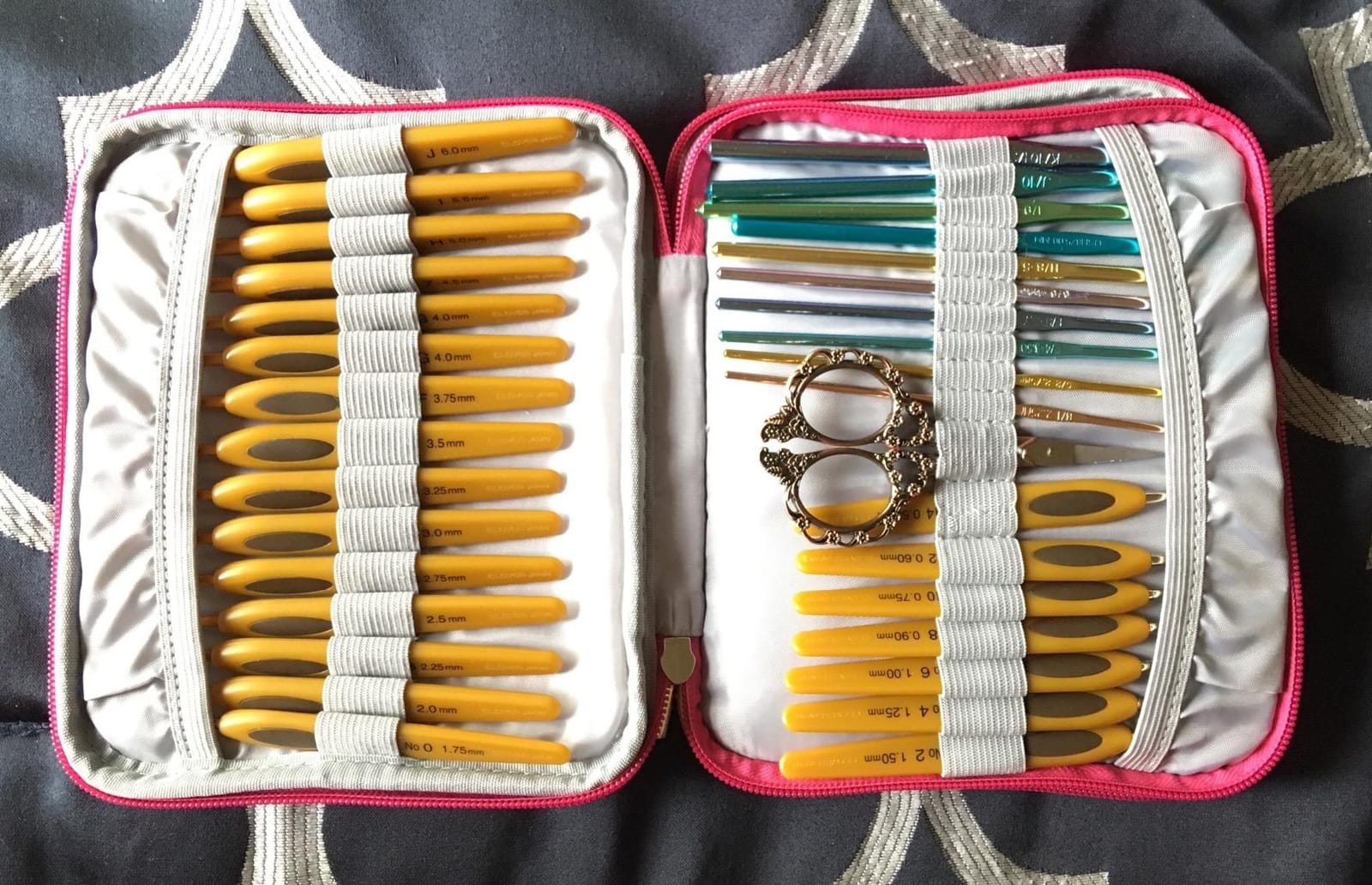 Teamoy Crochet Hook Organizer Case, Empty Crochet Hook Holder, Purple | Interchangeable Knitting Needle Case for Crochet Hooks and Knitting Accessories, Keep All in Place and Easy to Carry customer photo 1