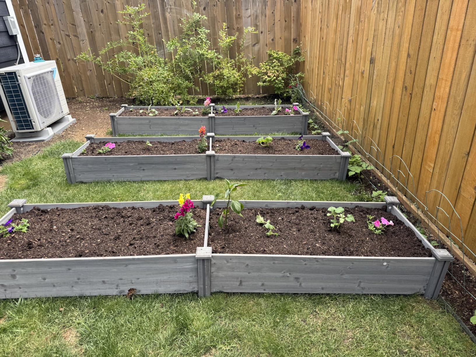 Yaheetech Raised Garden Bed Wooden Planter Box for Vegetables/Flowers, Wood customer photo 2