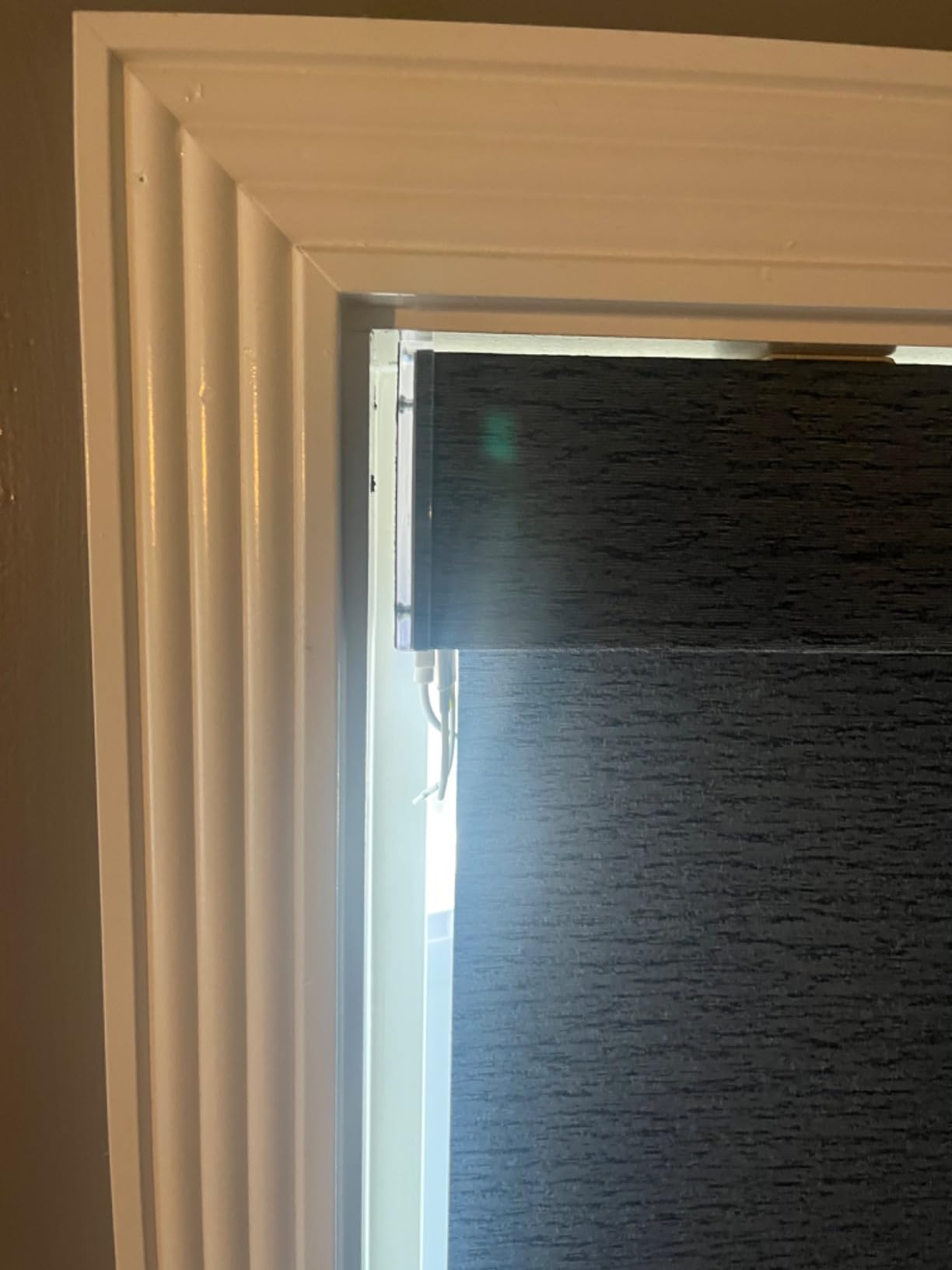 Graywind Motorized Roller Shades Work with Alexa Google Smart Blackout Shades with Remote Insulated Triple Weaved Fabric Window Blinds with Valance for Smart Home Office, Customized Size (White) customer photo 2