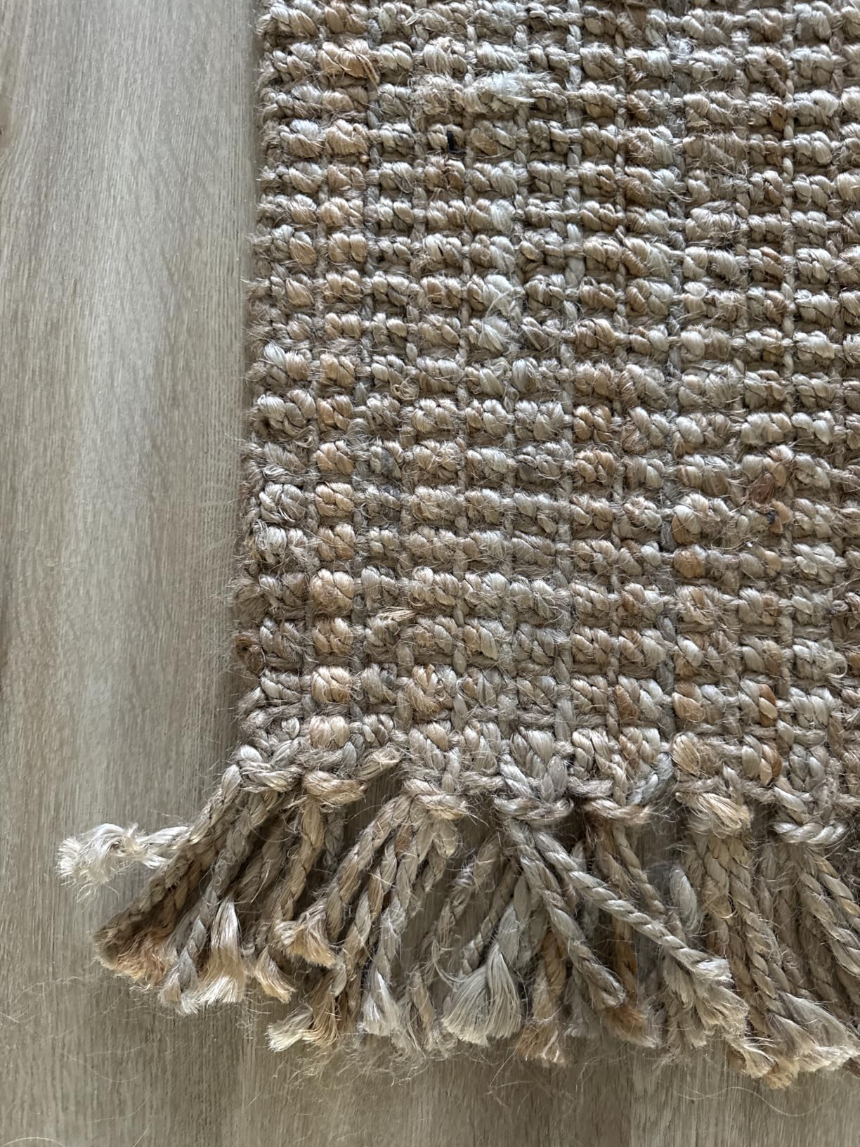 JONATHAN Y Handwoven Jute Fringe Natural Indoor Area Rug, 8x10, Pata, Bohemian, Rustic, Cottage, Easy-Cleaning for Living Room, Bedroom, Kitchen, Non-Shedding (NRF103A-8) customer photo 2