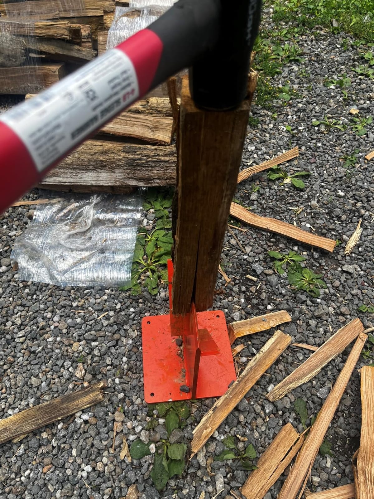 Wood Kindling Splitter - Manual Firewood Log Splitter Tool customer photo 1