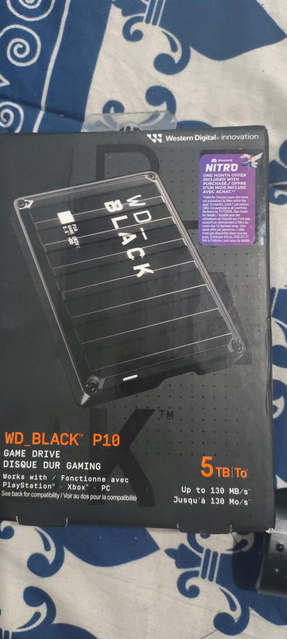 WD_BLACK 5TB P10 Game Drive, Portable External Hard Drive, Works with Playstation, Xbox, & PC customer photo 2