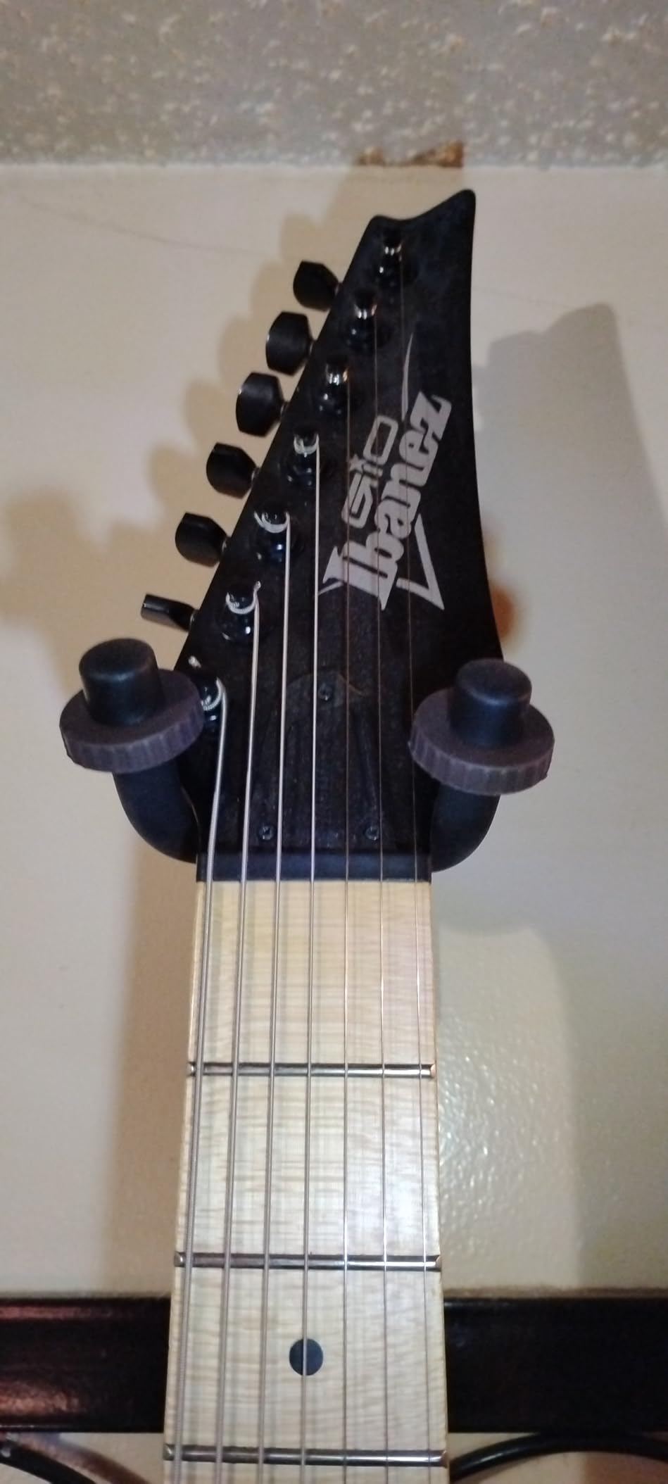 Donner Guitar Wall Mount Hanger 6-Pack, Black Walnut Guitar Wall Holder for Acoustic Electric Guitars, Bass, Folk Ukulele, Violin, Mandolin Banjo and String Instruments customer photo 2