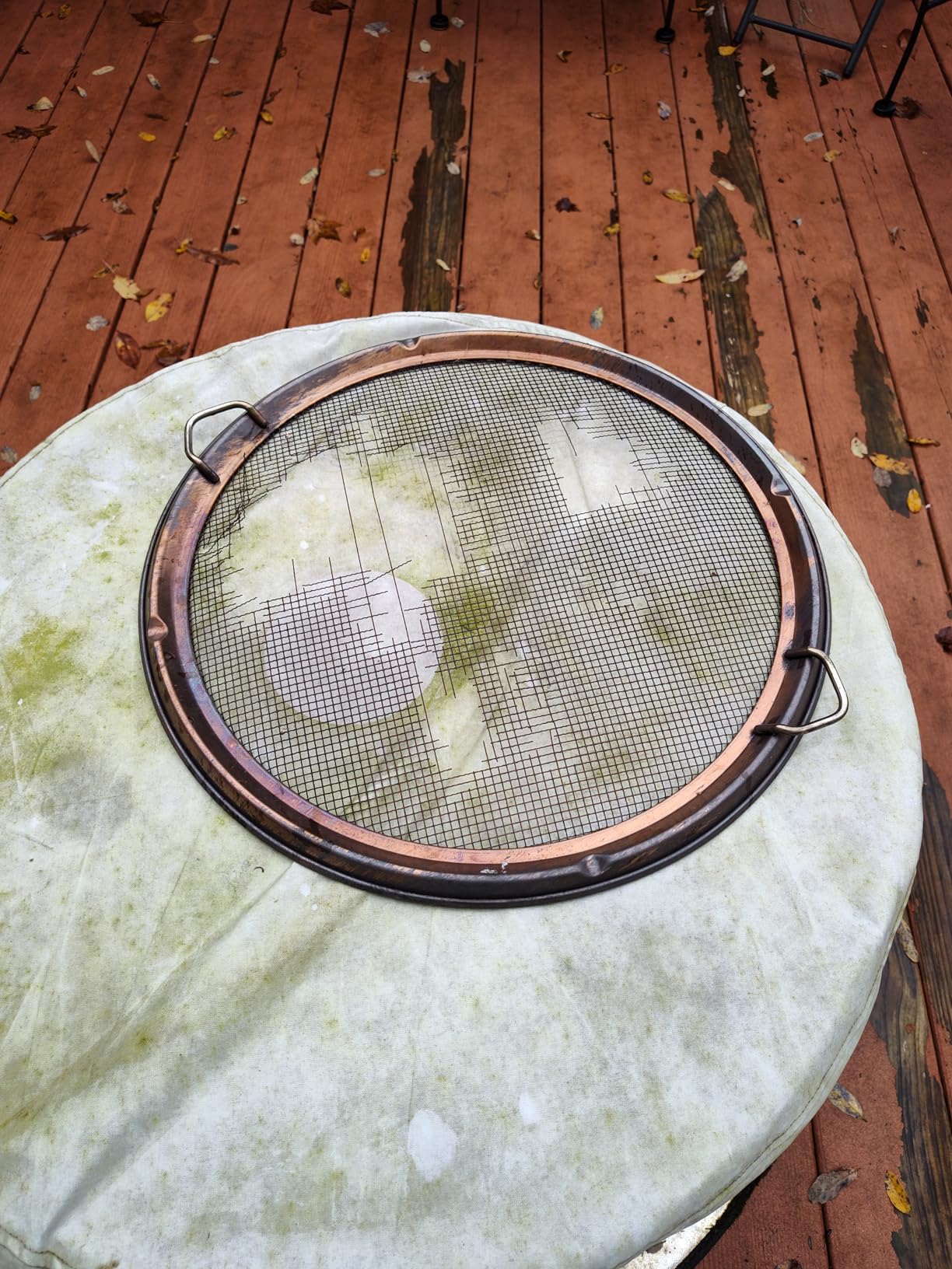 Bonfire Shield - Durable Stainless Steel Spark Protector Mesh Screen for Fire Pits, Keeps Pops and Hot Embers Contained for Safe Outdoor Fires, Includes Shield Removal Tools customer photo 2