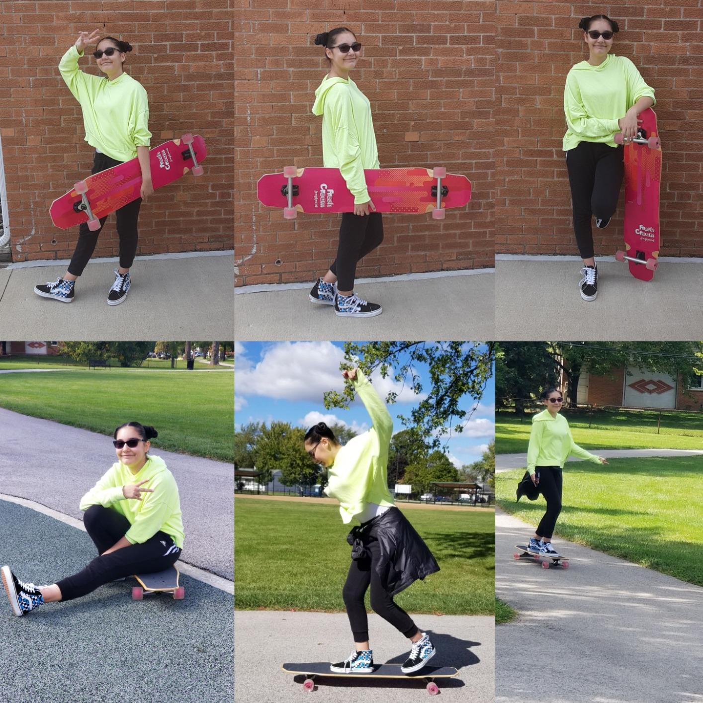 WHOME Longboard - 44 Inch Long Boards for Adults/Teenagers Girls/Kids Beginner/Pro Dancing Freeride Freestyle Cruising Longboards Skateboard (Pro Design Fresh Cream) customer photo 1