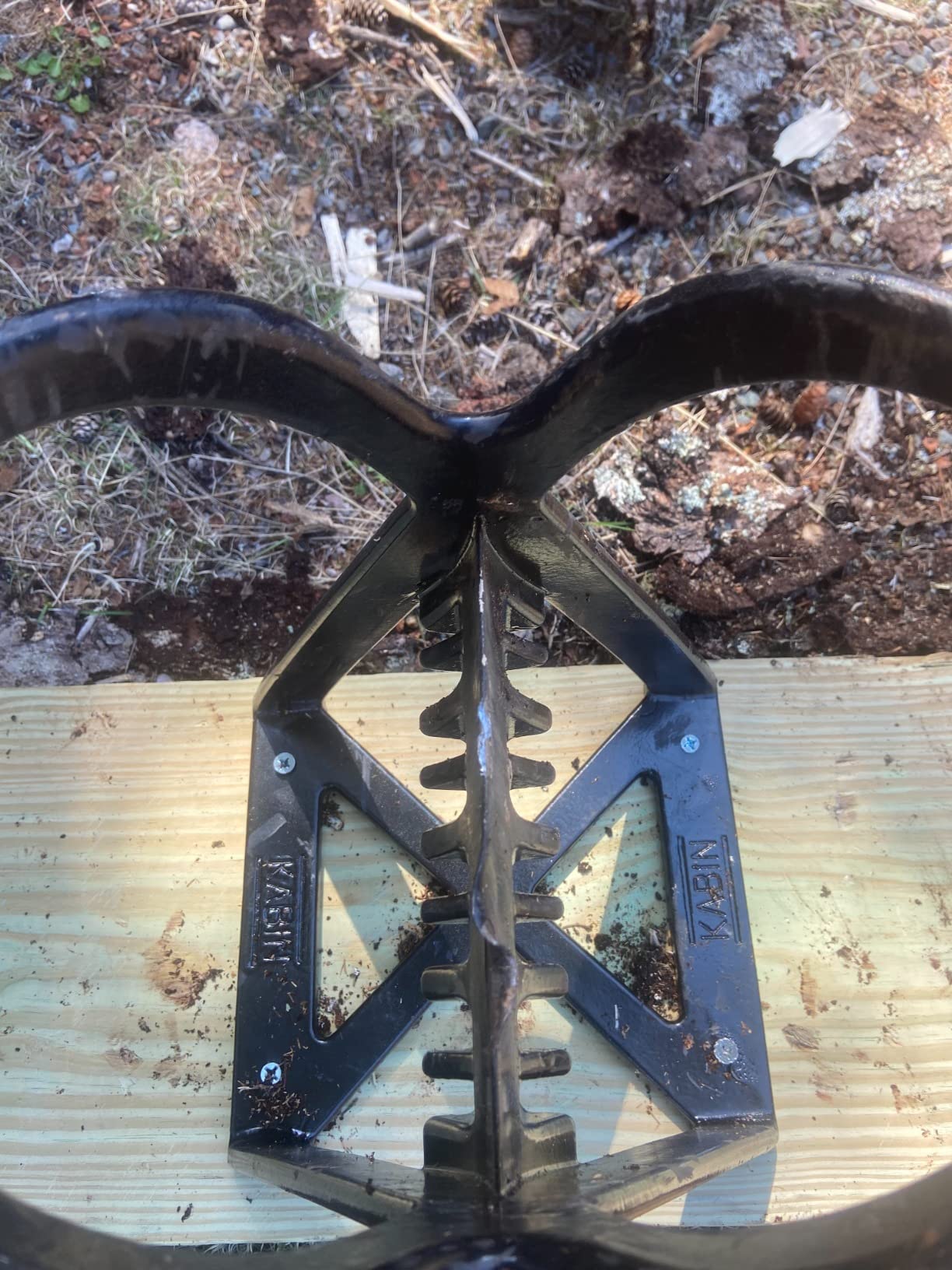 KABIN Kindle Quick Log Splitter - Manual Splitting Tool - Steel Wedge Point Splits Firewood Like A Boss Safely & Easily customer photo 2