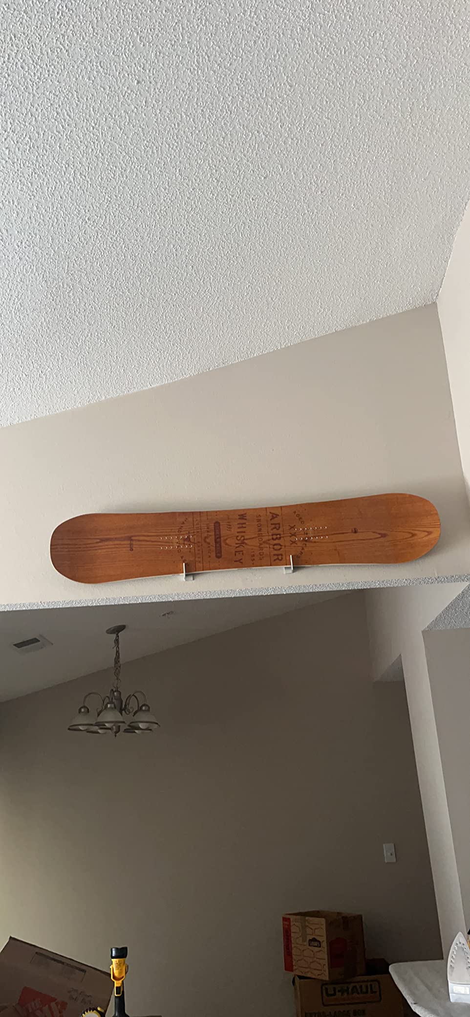 YYST Snowboard Wall Mount Snowboard Wall Rack Hanger - No Board - Fit Snowboard, Longboard (1) customer photo 1