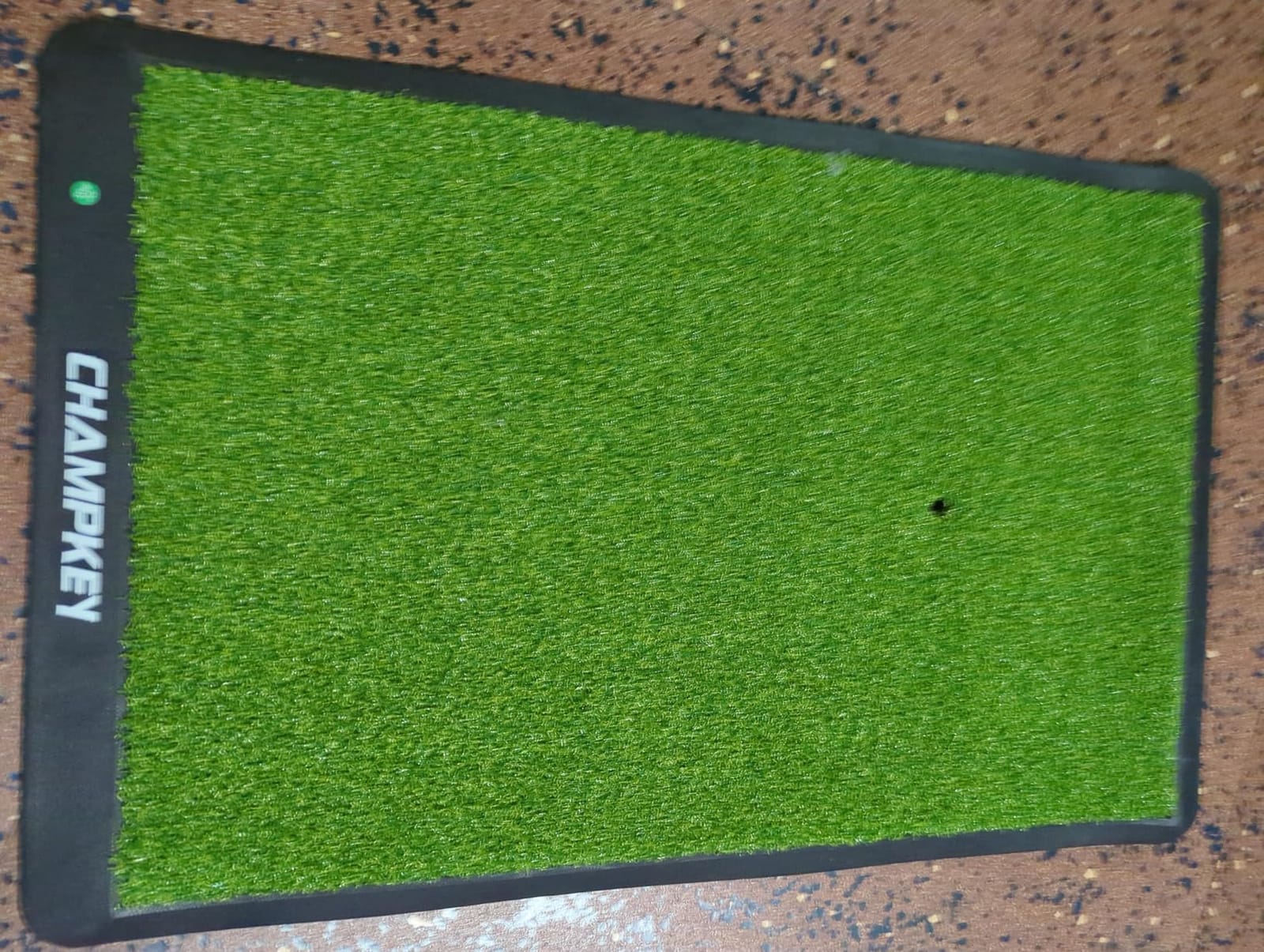 CHAMPKEY Premium Synthetic Turf Golf Hitting Mat | Heavy Duty Rubber Base Golf Practice Mat | Come with 1 Rubber Tee and 9 Plastic Tees customer photo 1