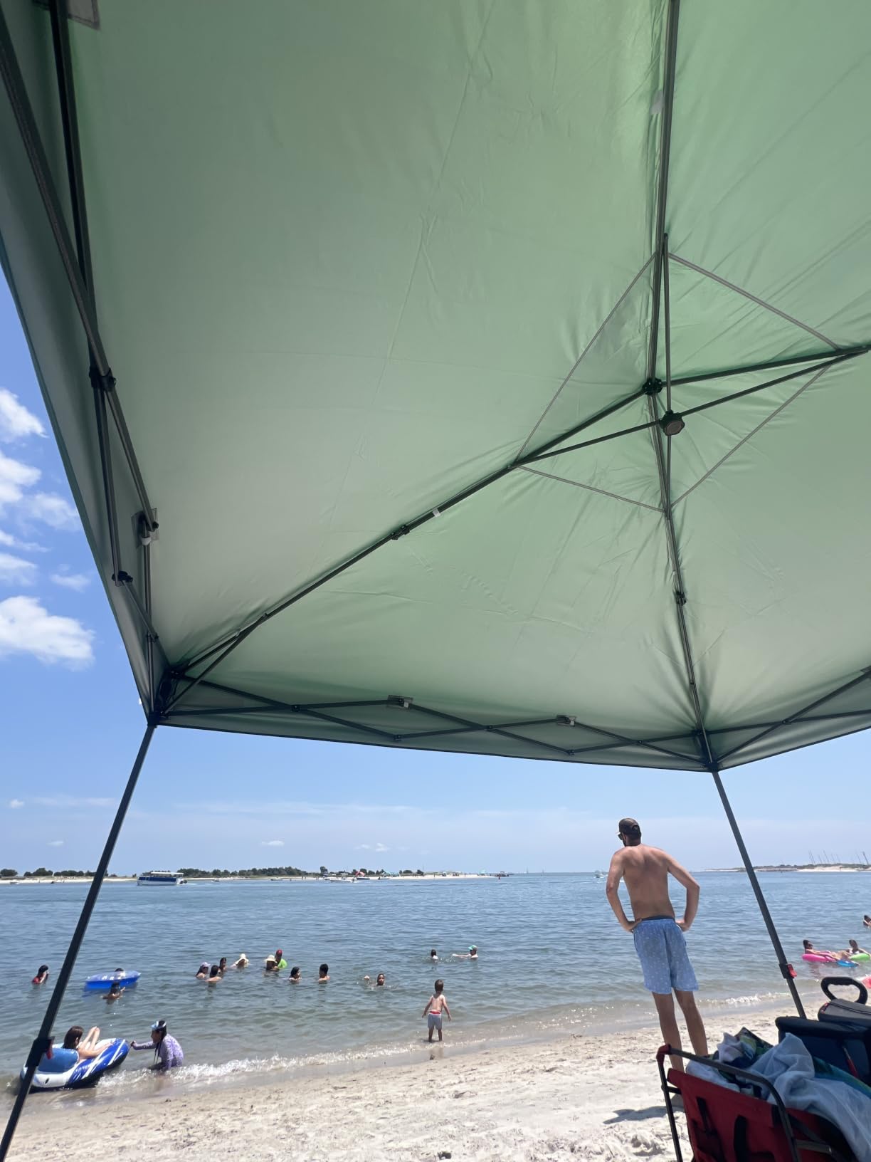 Best Choice Products 10x10ft Pop Up Canopy Tent, Outdoor Shade, 1 Person 1 Minute Set Up, Carry Case, 4 Weight Bags - Gray customer photo 1