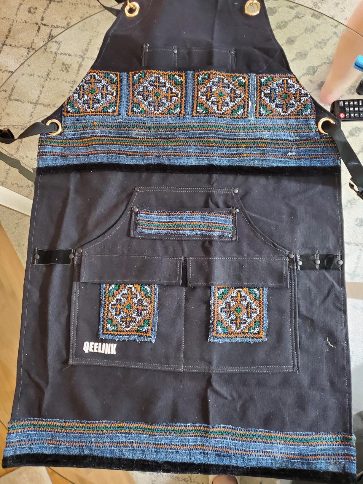 Professional Grade Chef Apron for Kitchen, BBQ and Grill with 10 Tool Pockets - Water Resistant Canvas Apron with Quick Release Buckle, Adjustable M to XXXL for Men & Women, Black customer photo 2