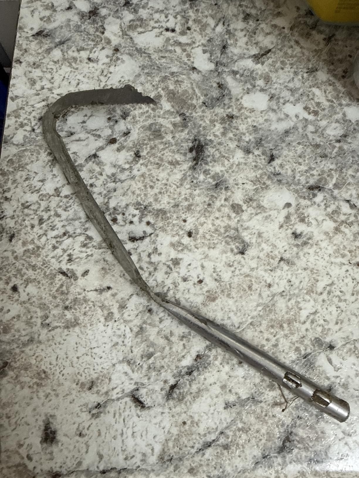 GREBSTK Crack Weeder Crevice Weeding Stainless Steel Sharp Lightweight Tool | Razor-Sharp Rust-Resistant L-Shaped Blade, Solid Beech Wood Non-Slip Handle, for Patio Cracks, Driveway Gaps, Walkway Edging customer photo 1