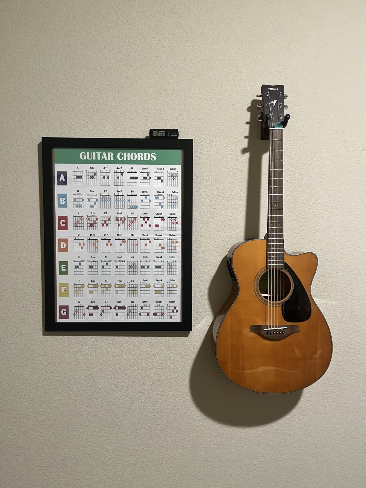 Guitar Wall Mount 2 Pack, Wood Guitar Hanger Wall Hook with Screws | Guitar Wall Hook Stand, Guitar Holder Wall Mount Hanger for Acoustic Guitar, Electric Guitar, Banjo, Bass, Mandolin customer photo 2