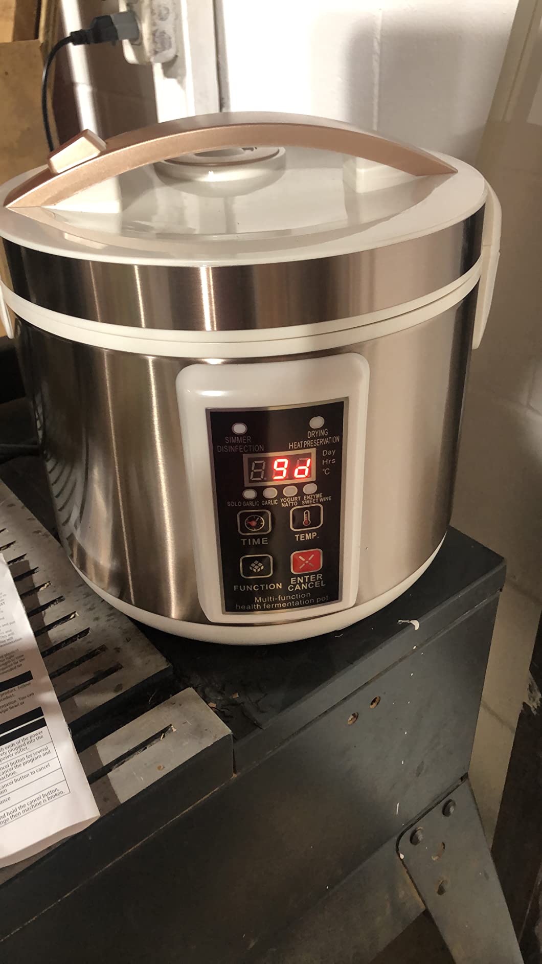 INTSUPERMAI 6 L Fermenter Multi-functional Fermenter Pot for Black Garlic, Yogurt, Natto, Sweet Rice, Fermenters Full Automatic Intelligent Control Multiple Clove Black Garlic DIY Cooker customer photo 2