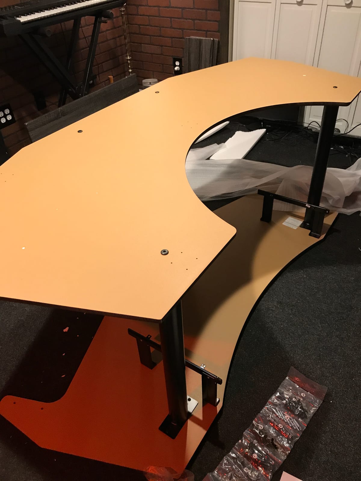 Acme Eleazar Wooden Music Recording Studio Desk in Black Oak customer photo 1