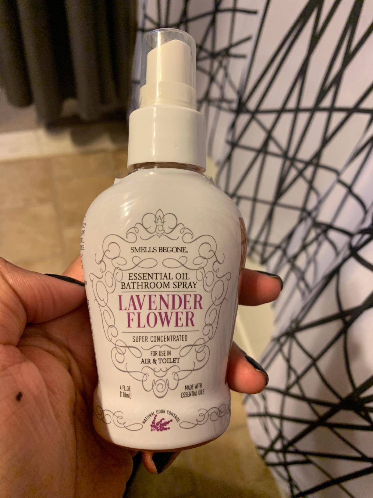 SMELLS BEGONE 4 oz Essential Oil Bathroom Spray - Instantly Eliminate Toilet & Bathroom Odors - Air Freshener Made with Essential Oils (Eucalyptus Mint) customer photo 1