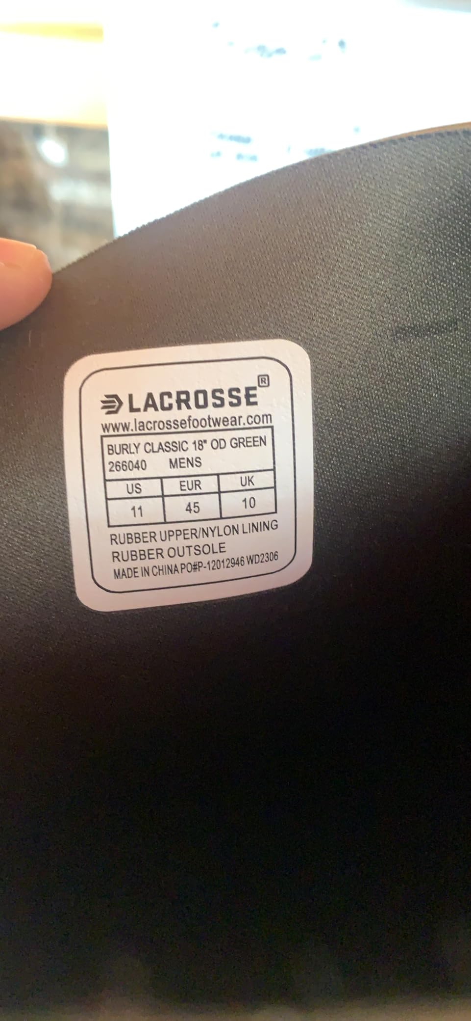 LaCrosse Burly Classic 18