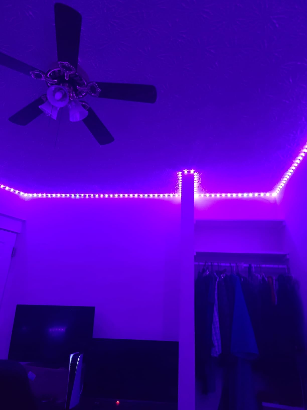 DAYBETTER Led Strip Lights 50ft, Color Changing Led Light Strip with Remote Control, 5050 RGB Strip Lighting Suitable for Home Decor, Living Room, Kitchen, Home Party Decoration customer photo 2