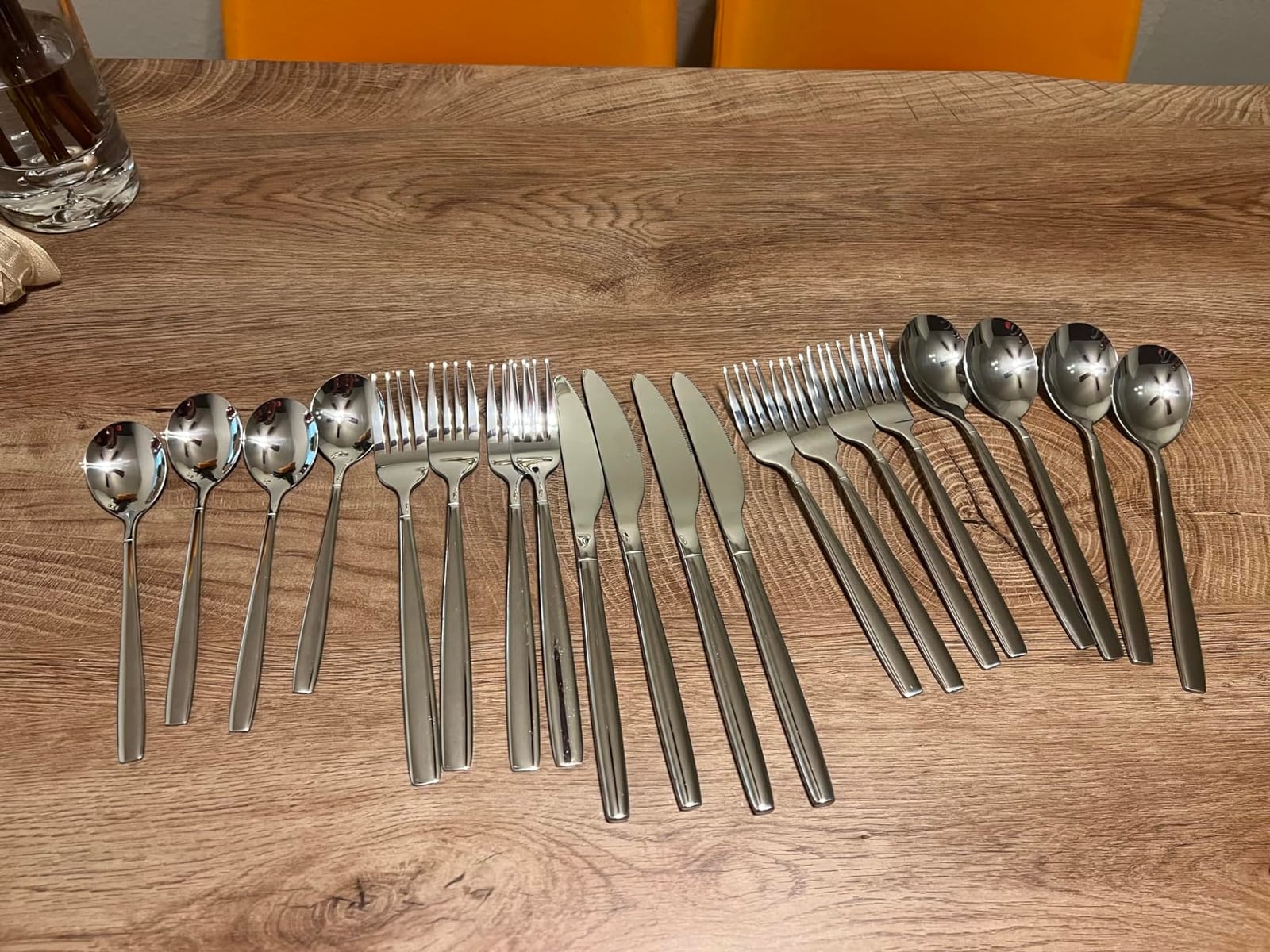 Silverware Serving Set 10 Pieces, Berglander Stainless Steel Flatware Serving Set, Serving Spoon, Silver Serving Utensil, Anti Rust customer photo 1