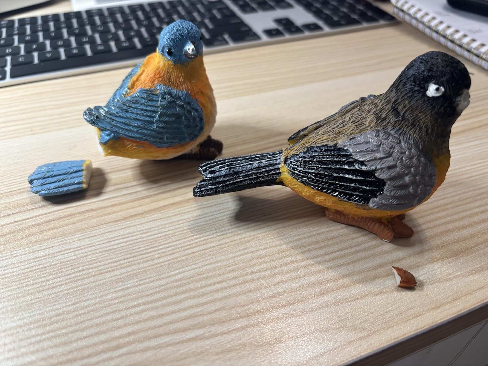 Songbird Garden Figurines Set of 4 - Cardinal, Bluebird, Goldfinch & Robin - Decorative Bird Statues customer photo 1