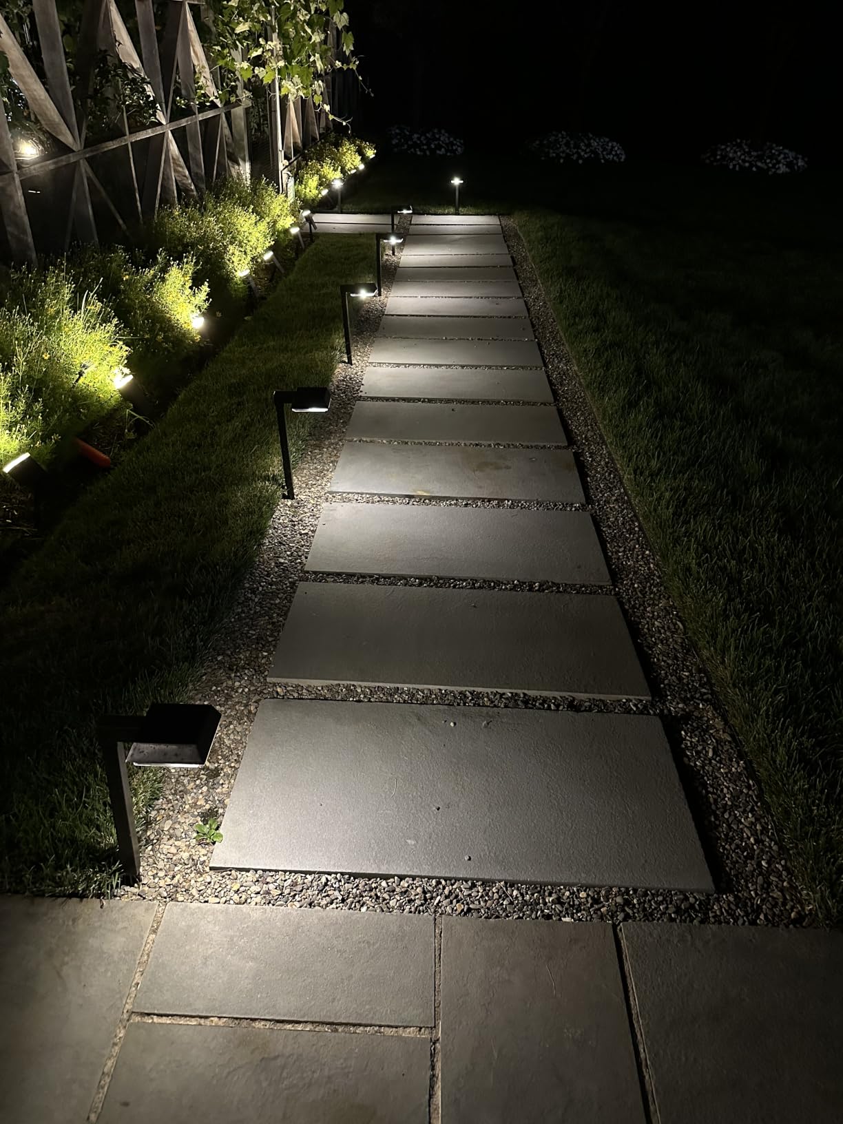Bobcat Solar Pathway Lights Outdoor Super Bright 300 lumens with 2-in-1 Warm White and Daylight Color Modes, Solar LED Lights Outdoor Waterproof for Path, Sidewalk, Driveway or Walk Way Light (4 Pack) customer photo 2