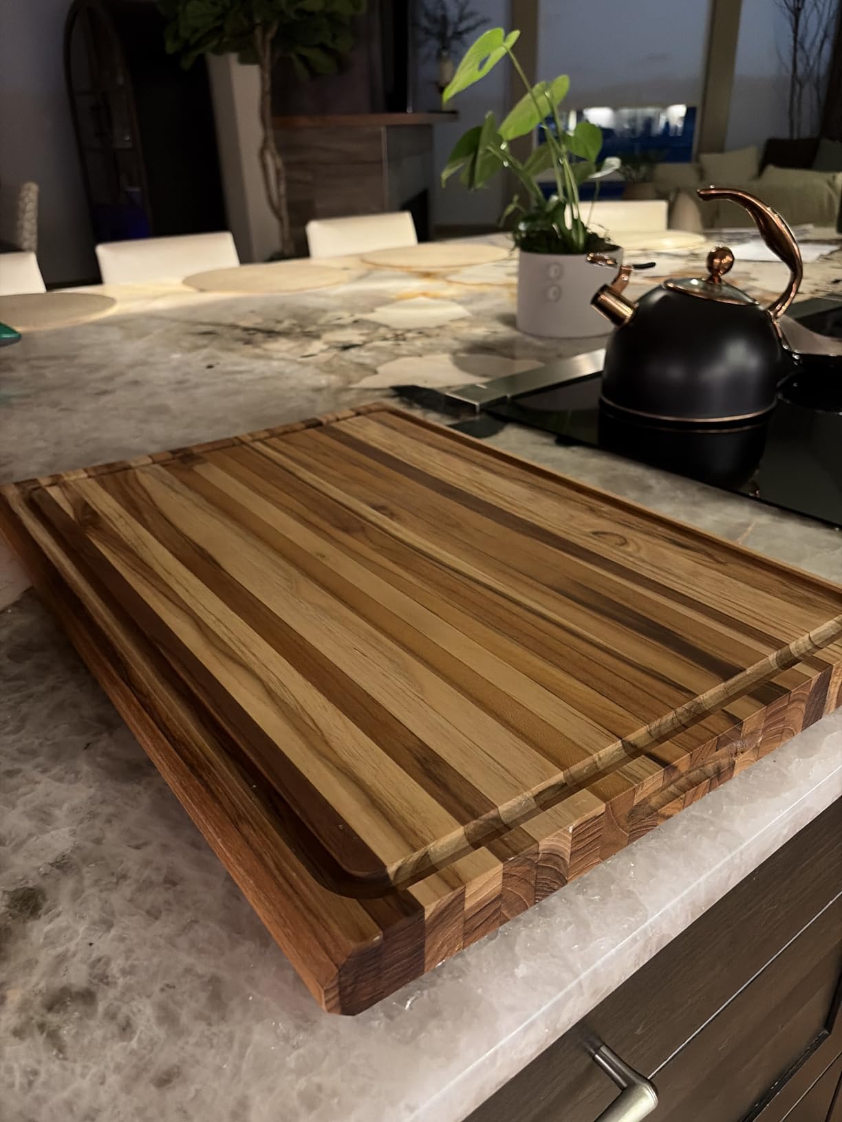 Sonder Los Angeles Highland Teak Wood Extra Large Cutting Board 23x17x1.5