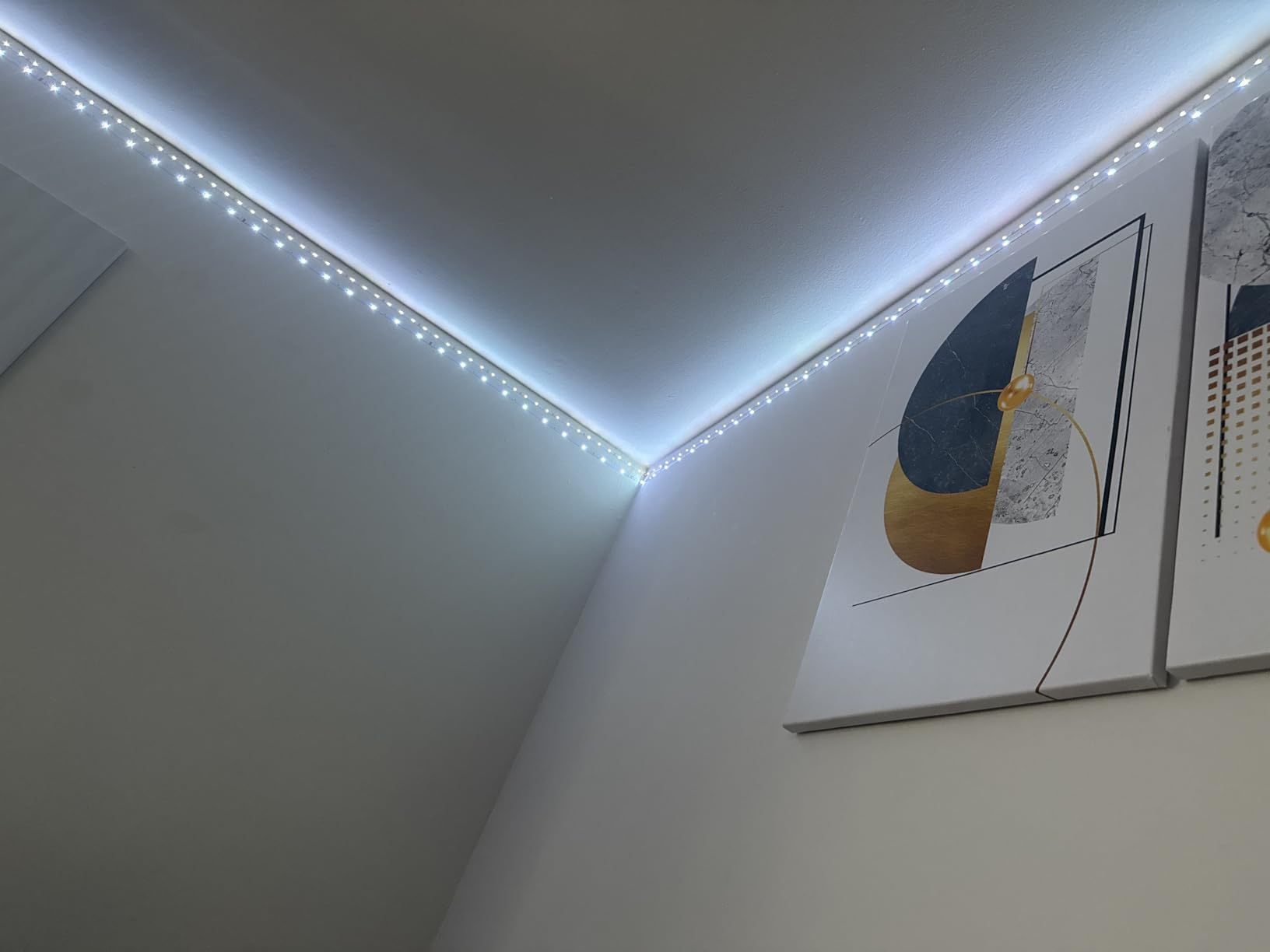 TJOY 50ft Smart Led Strip Lights for Bedroom, Alexa Led Light Strip, 5050 RGB Color Changing Music Sync Led Lights Strip with App Remote, Multi-Color Wireless Led Lights for Bedroom customer photo 2