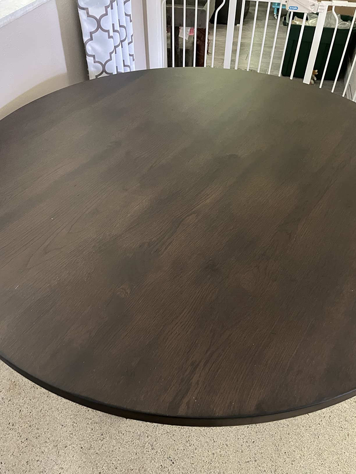 Roundhill Furniture Havre Pedestal Base Round Dining Table, Espresso customer photo 1