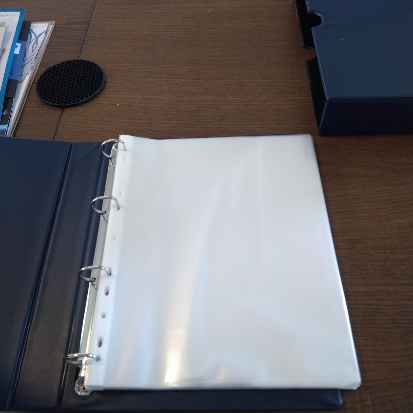 MUDOR Stamp Binder with Slipcase, Empty Stamp Collecting Albums, Black | Stamp Collecting Supplies, Stamp Stockbook customer photo 2