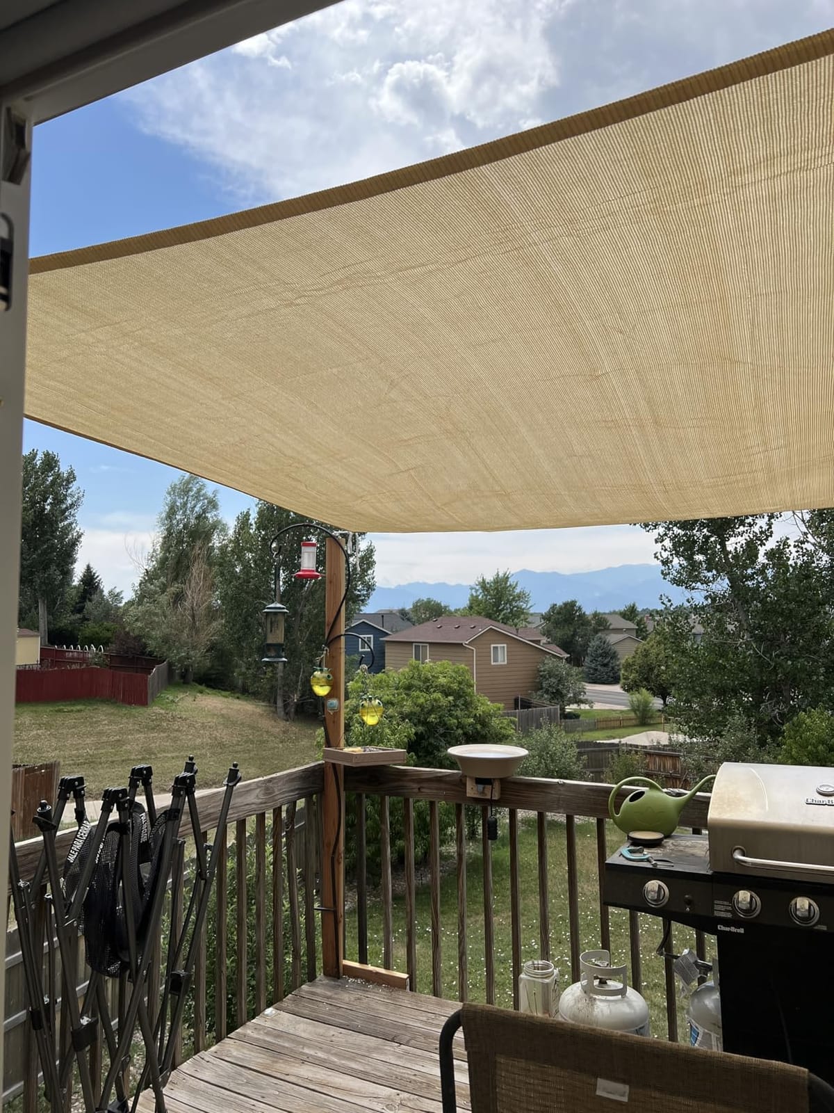 Patio Paradise 12' x 14' Sun Shade Sail Rectangle Canopy Patio Cover Sunlight Block Awning Heavy Duty Commercial Grade for Backyard Lawn Garden Outdoor Activities, Beige customer photo 1