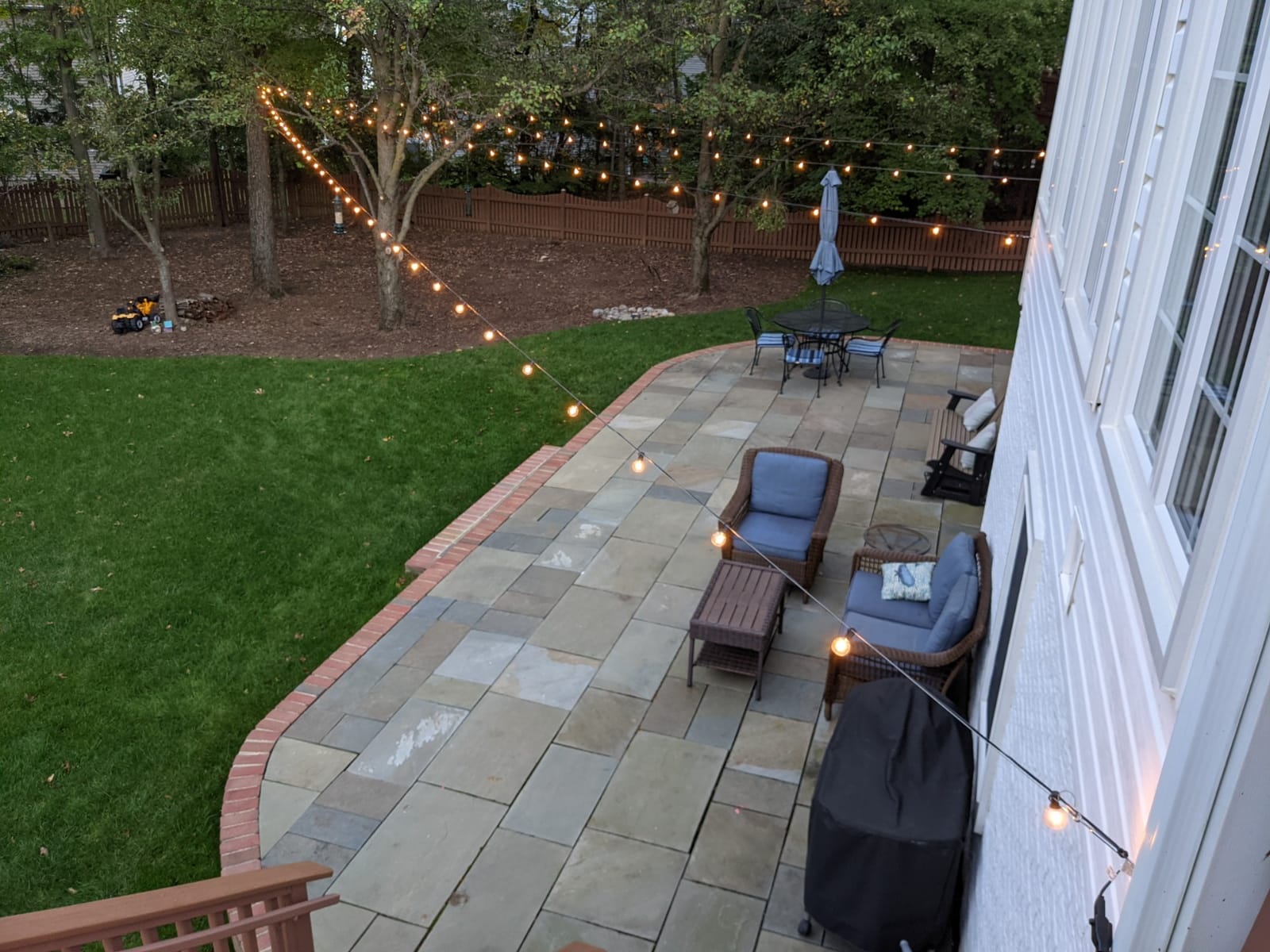 100ft 2-Pack Outdoor G40 LED Globe String Lights Dimmable Waterproof Shatterproof Light Strings with 52 Bulbs Connectable Commercial Hanging Lights for Christmas Patio House Backyard Balcony Party customer photo 2