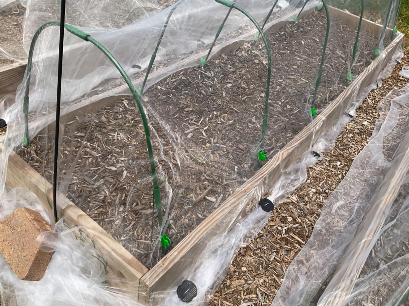 Garden Netting, Plant Covers 10x33Ft Net Ultra Fine Mesh Protection Netting for Vegetable Plants Fruits Flowers Crops Greenhouse Row Cover Raised Bed Barrier Screen Protection Net Cover (10x33ft) customer photo 2