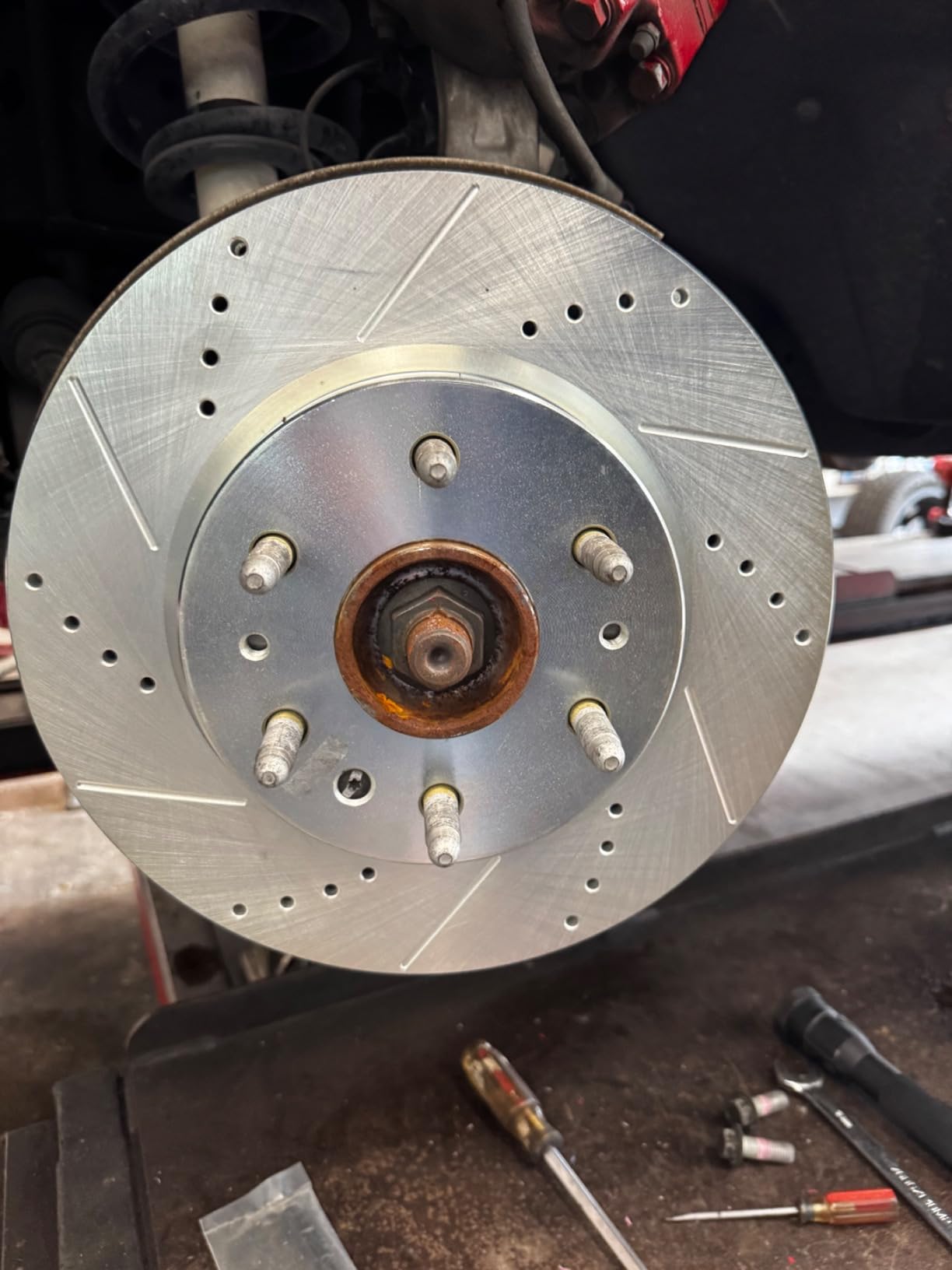 PowerStop Z36 Truck & Tow Brake Pad & Rotor Kit Front & Rear K8171-36 | Chevy Silverado 1500, Chevy Tahoe, GMC Yukon Carbon Fiber Ceramic Brake Pads + Drilled & Slotted Rotors customer photo 1