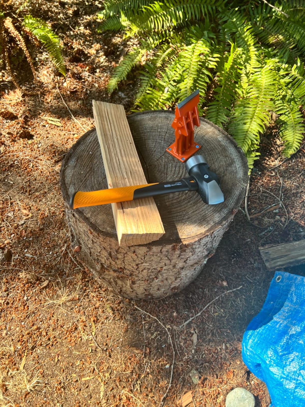 SPEED FORCE 3-Inch Orange Kindling Splitter - Manual Firewood Splitting Tool customer photo 2
