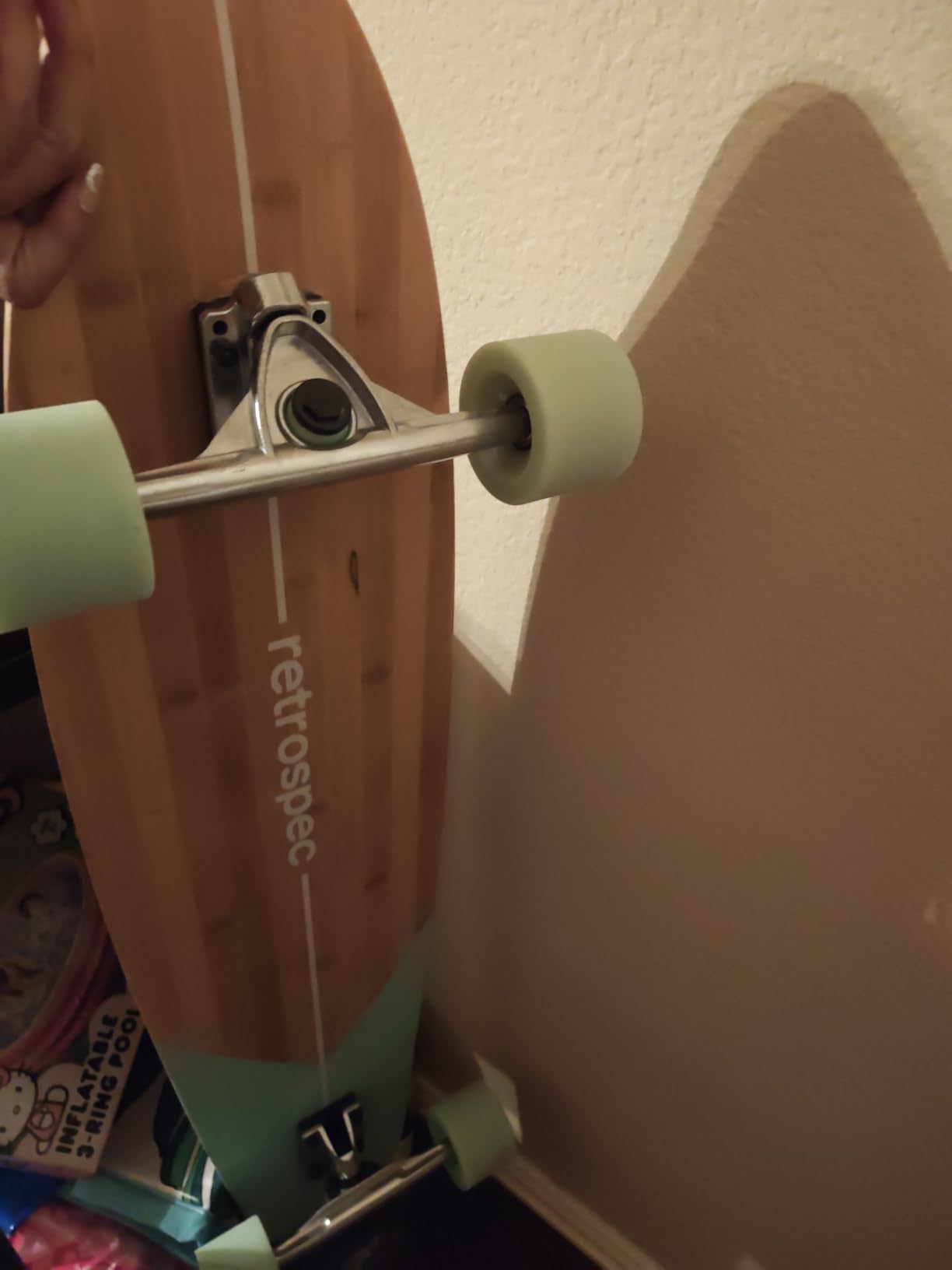 Retrospec Zed Pintail & Cruiser Longboard Adult Skateboard - 44in Bamboo & Canadian Maple Deck with ABEC-7 Bearings, 70mm PU Wheels for Commuting & Carving customer photo 1