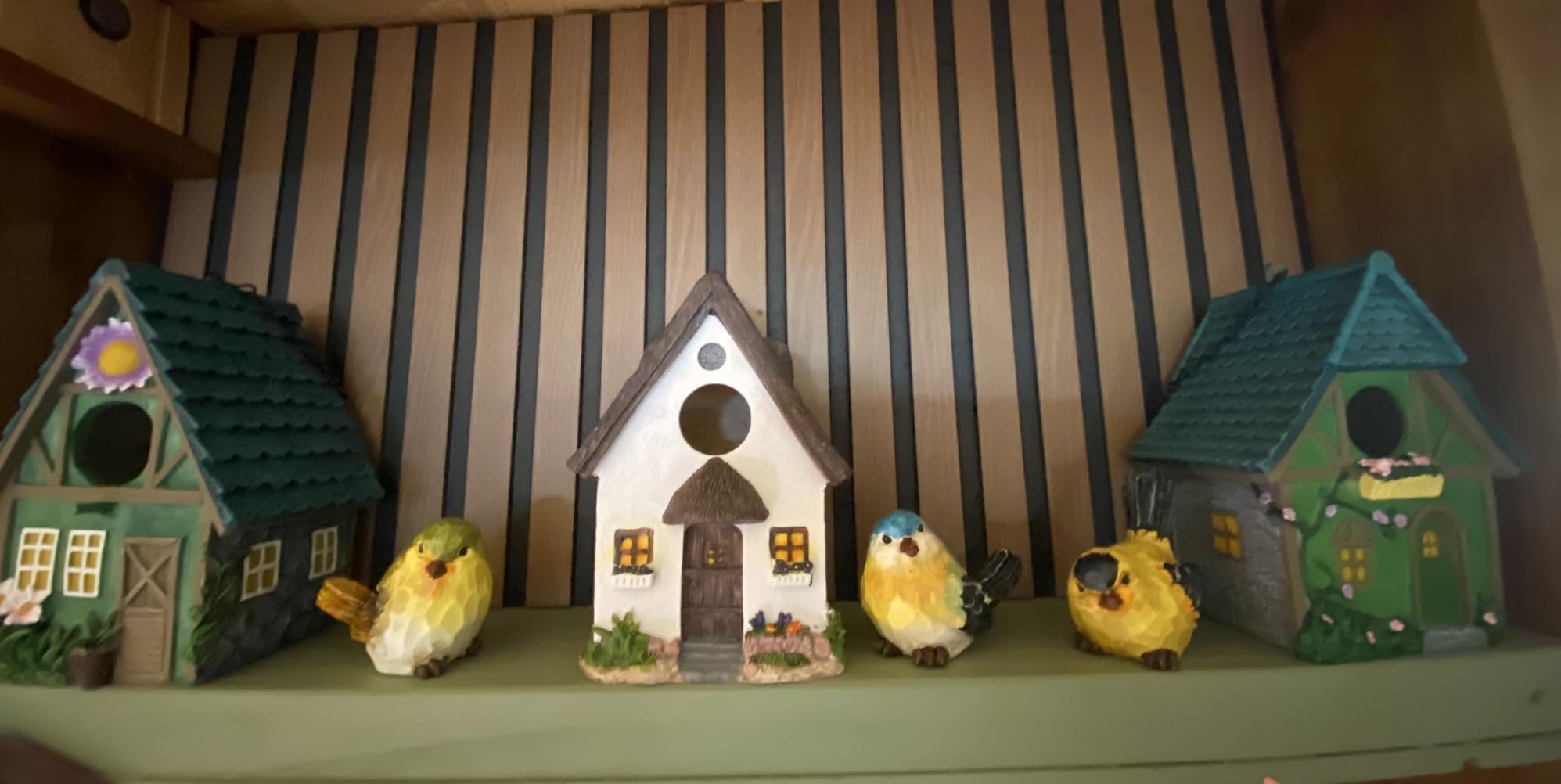 TERESA'S COLLECTIONS Bird Garden Decor Outdoor Statues Figurines, Set of 3 Birds Statues customer photo 1