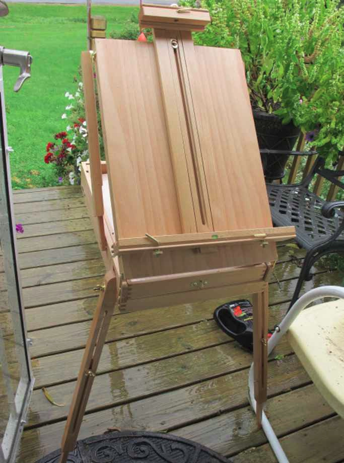 MEEDEN French Easel, Plein Air Easel, Art Easels for Painting Adult, Travel Easels, Portable Artist Easel for Outdoor Painting, Sketching, Display customer photo 1