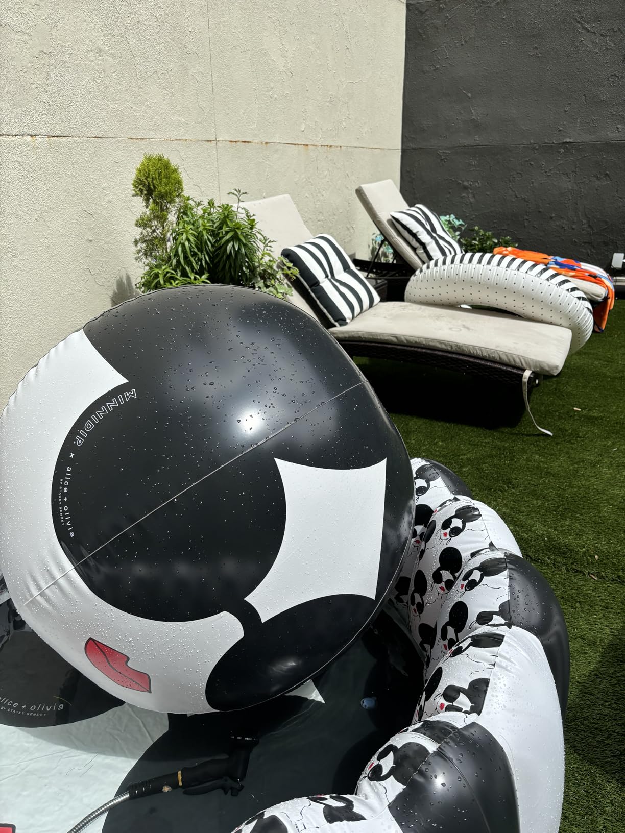 Pamapic Patio Chaise Lounge Set 3 Pieces with Adjustable Backrest and Removable Cushion, Outdoor Pool Chair for Patio Poolside Backyard Porch customer photo 2