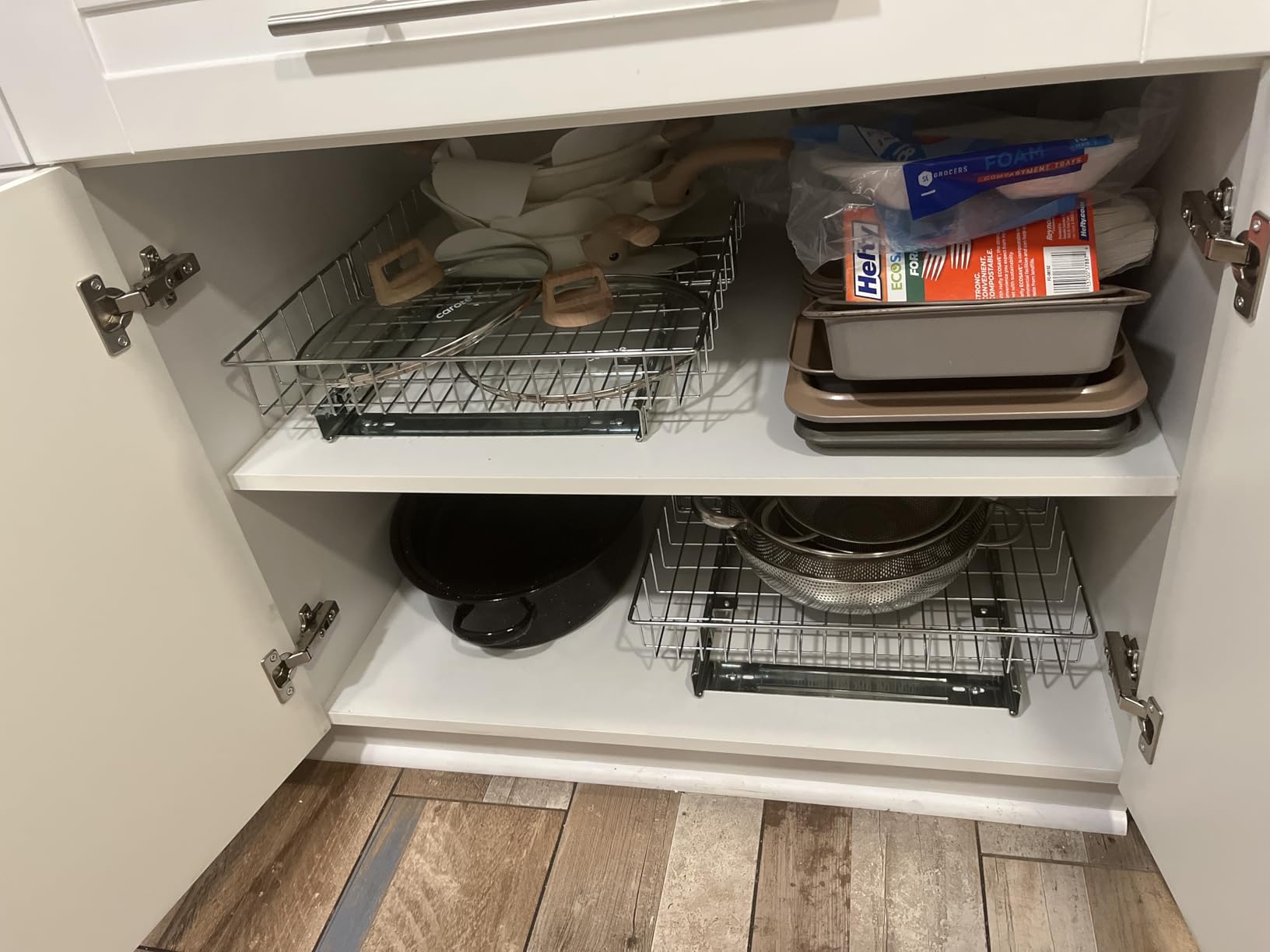 Simple Houseware Under Cabinet Pull Out Sliding Shelf, 21