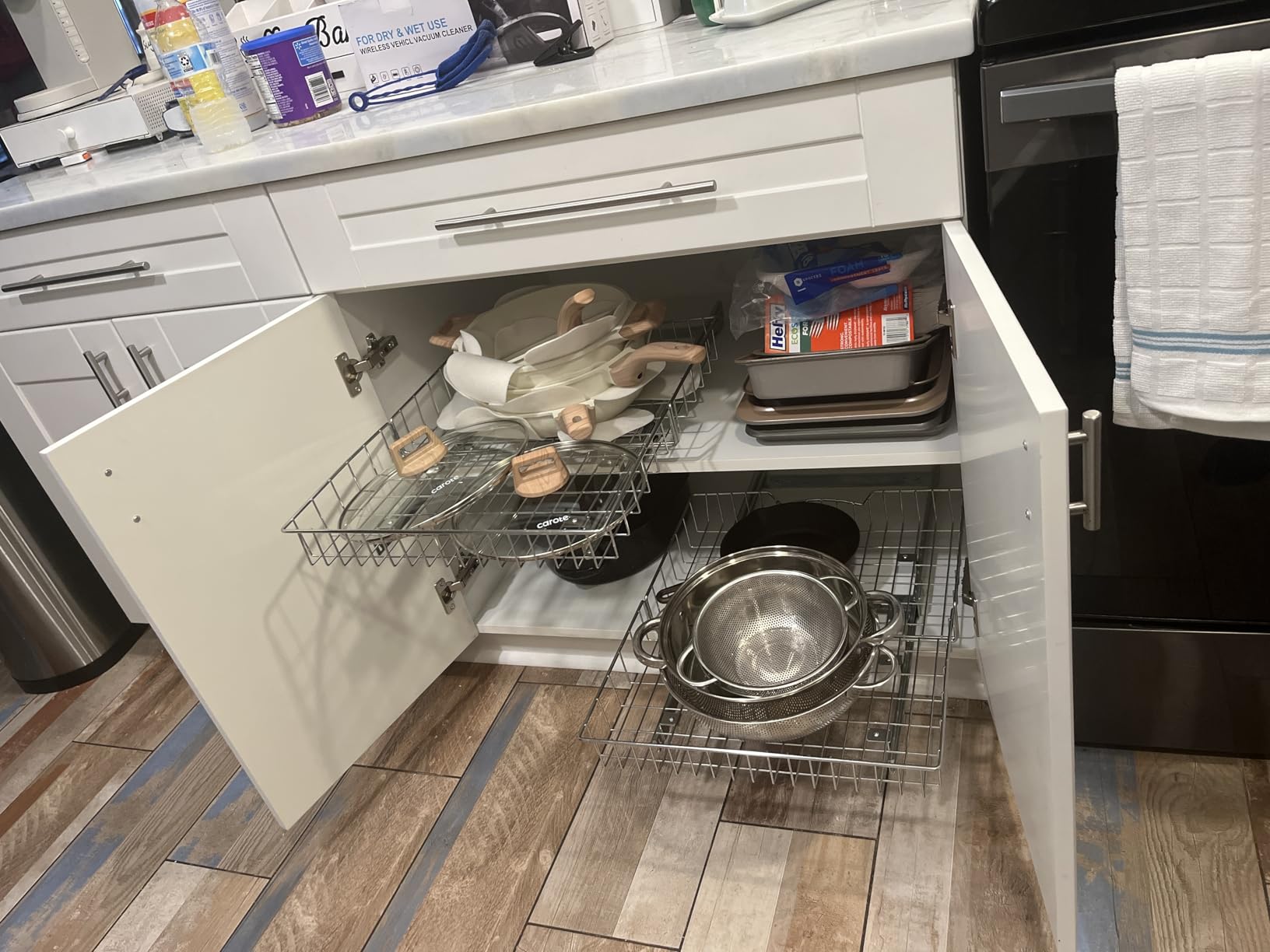 Simple Houseware Under Cabinet Pull Out Sliding Shelf, 21