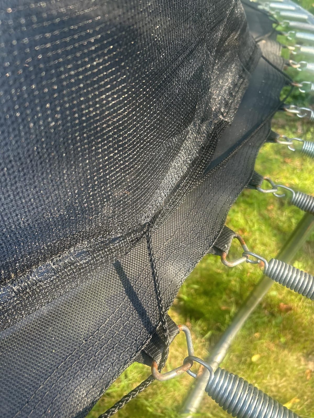 Cliselda Round Trampoline Replacement Safety Net for 6 Straight Poles | UV-Resistant, Breathable, Weather-Resistant, with Adjustable Straps, Zippers, Protection Buckles(Net Only) for Round Frame customer photo 1