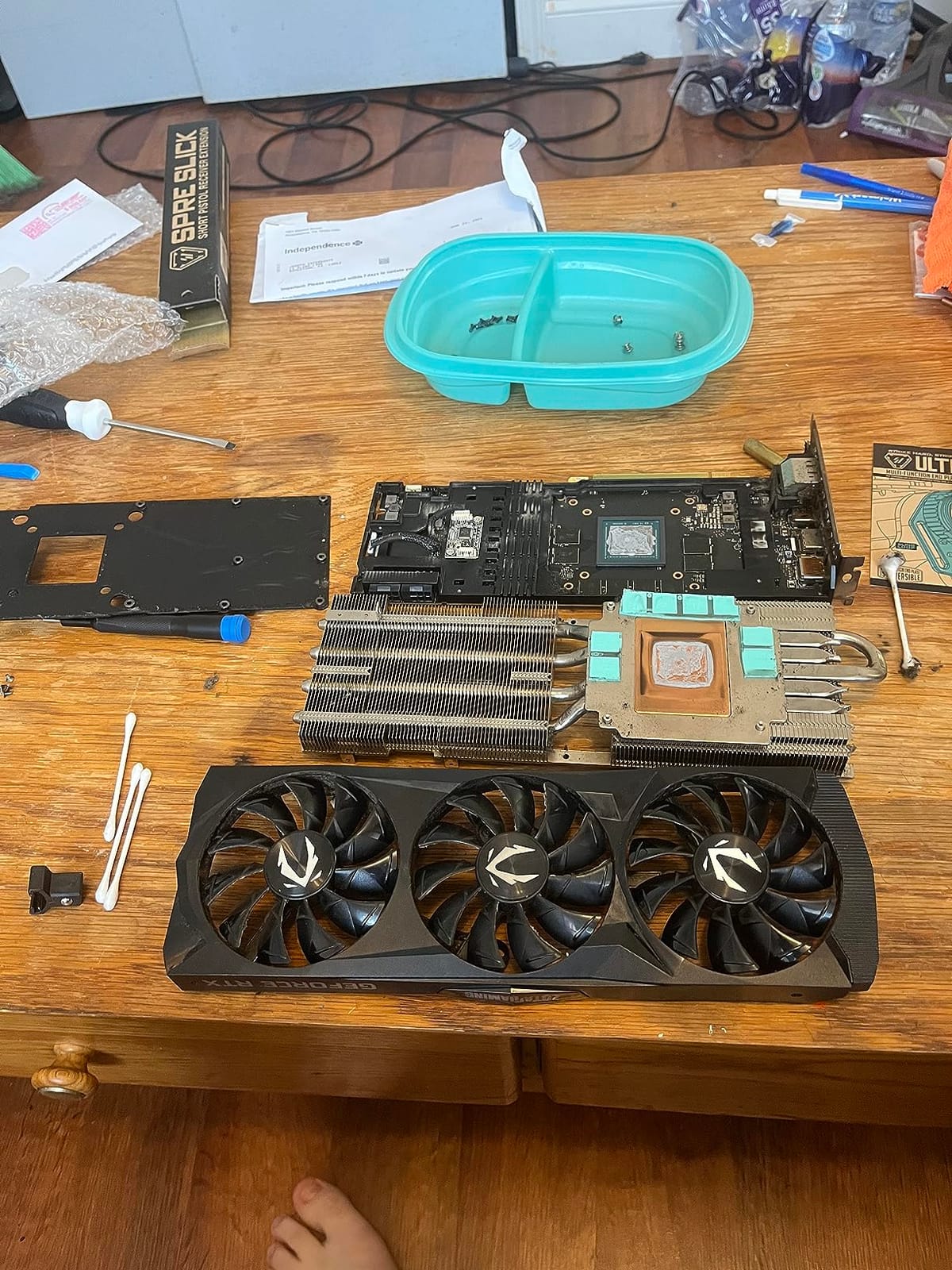 RTX2080 GPU Fan Replacement for Zotac RTX 2080 Ti AMP Graphics Card Cooling Fan (Full Set) customer photo 2