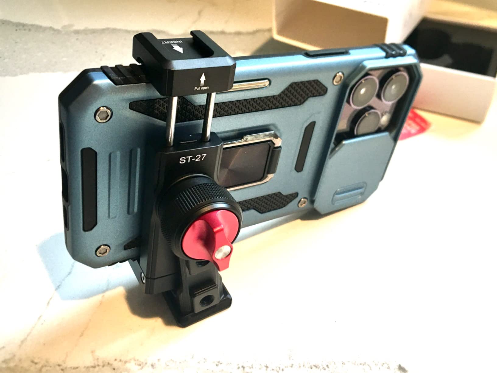 Metal Phone Tripod Mount 3 Cold Shoes & Arca Port, 360° Smartphone Tripod Adapter for iPhone 17 16 15 Cell Phone Stand Holder for Desktop Video Live Streaming Vlogging Rig customer photo 2